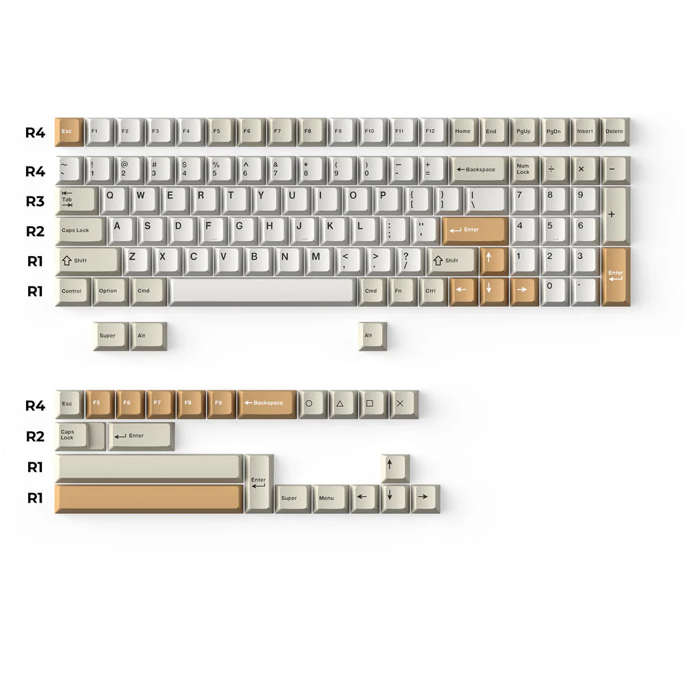 Cherry Profile Double-Shot PBT Full Set Keycaps - Camel - Image 2