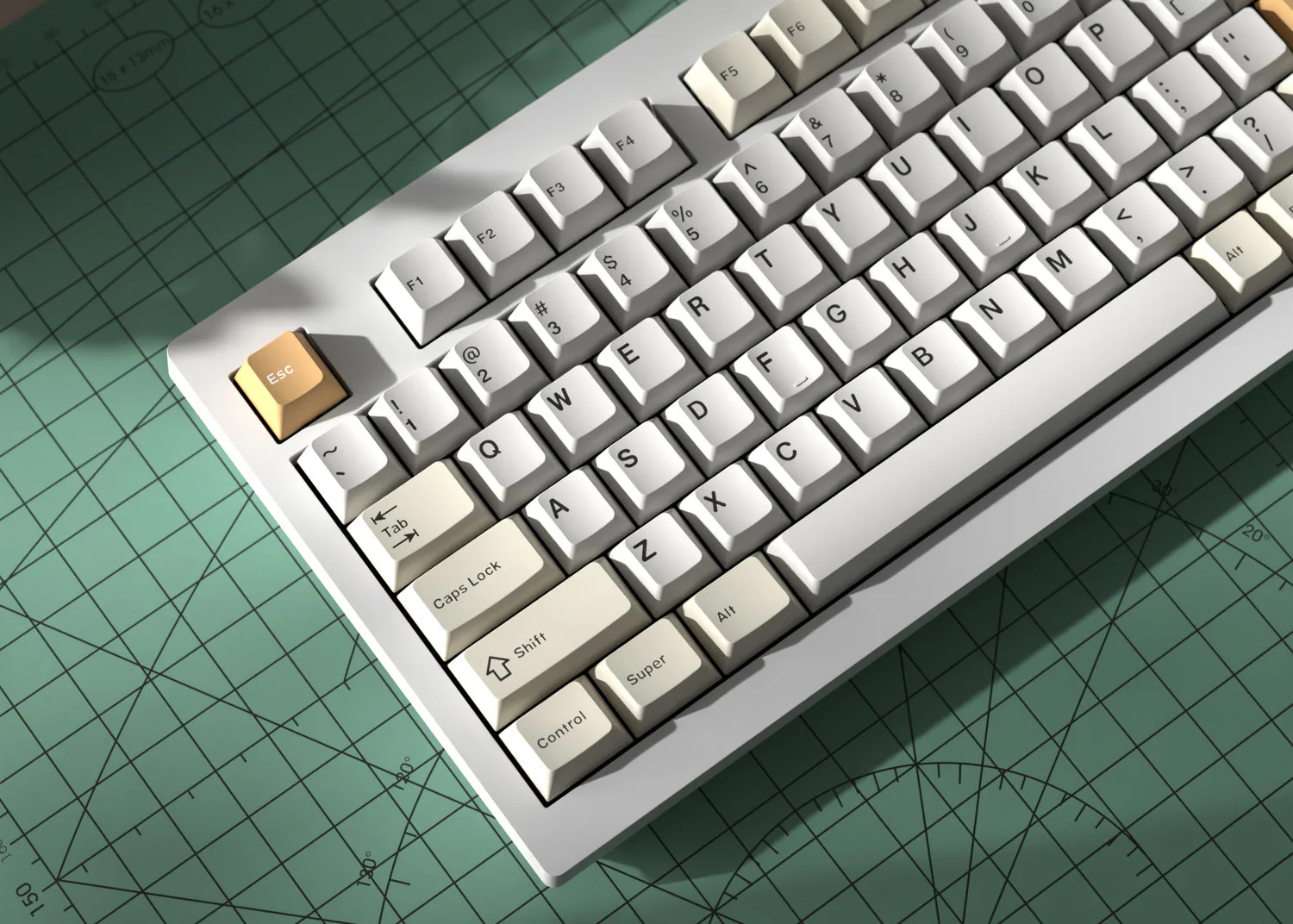 Cherry Profile Double-Shot PBT Full Set Keycaps - Camel - Image 8