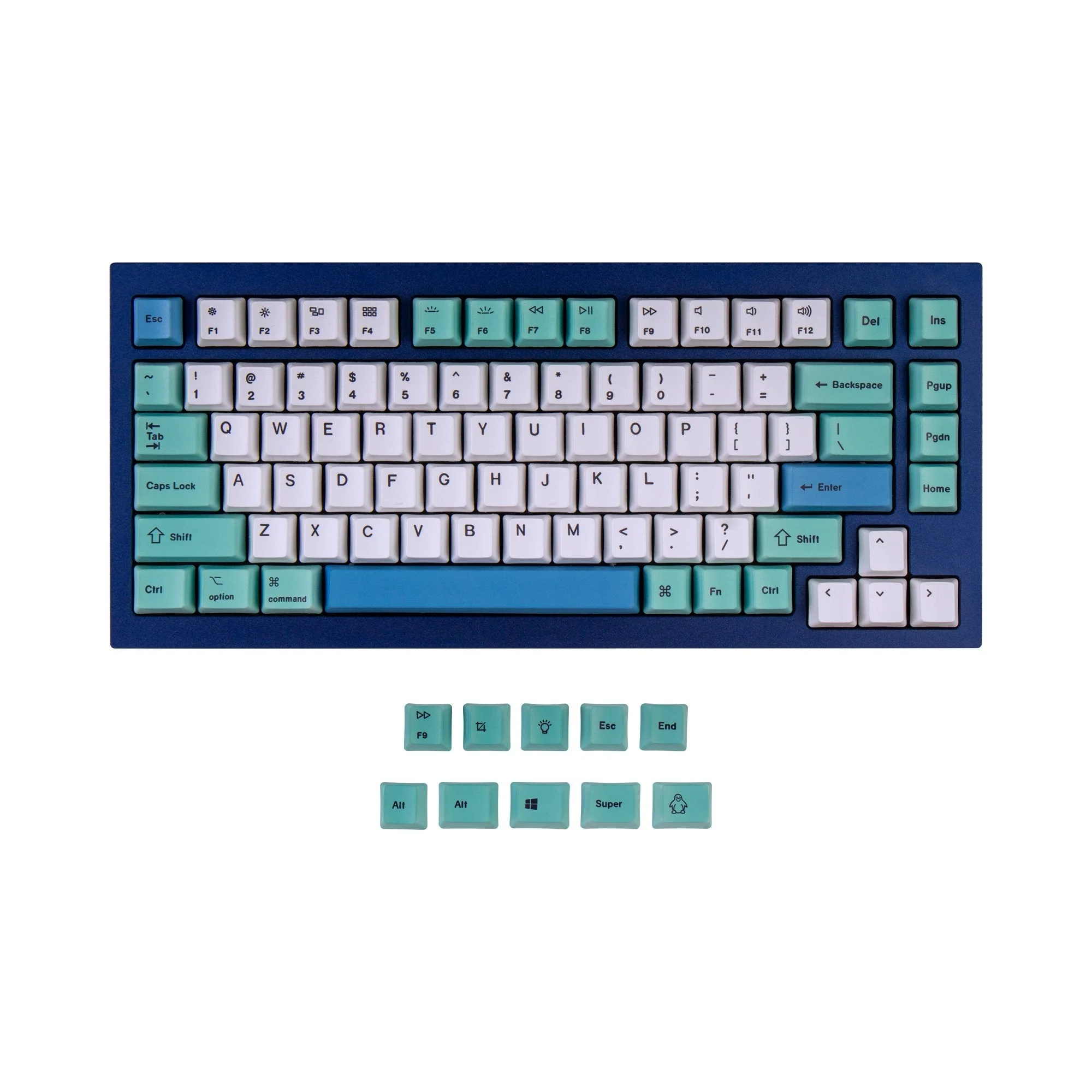 OEM Dye-Sub PBT Keycap Set - Iceberg - Image 3