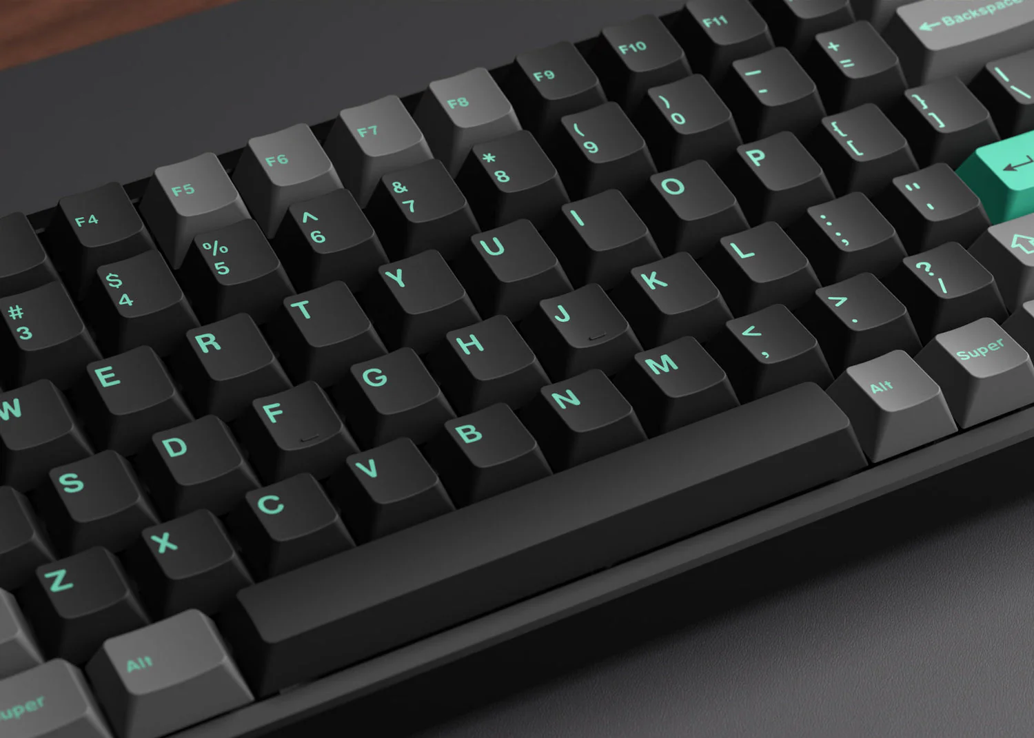 Cherry Profile Double - Shot PBT Full Set Keycaps - Hacker Mint - Image 10
