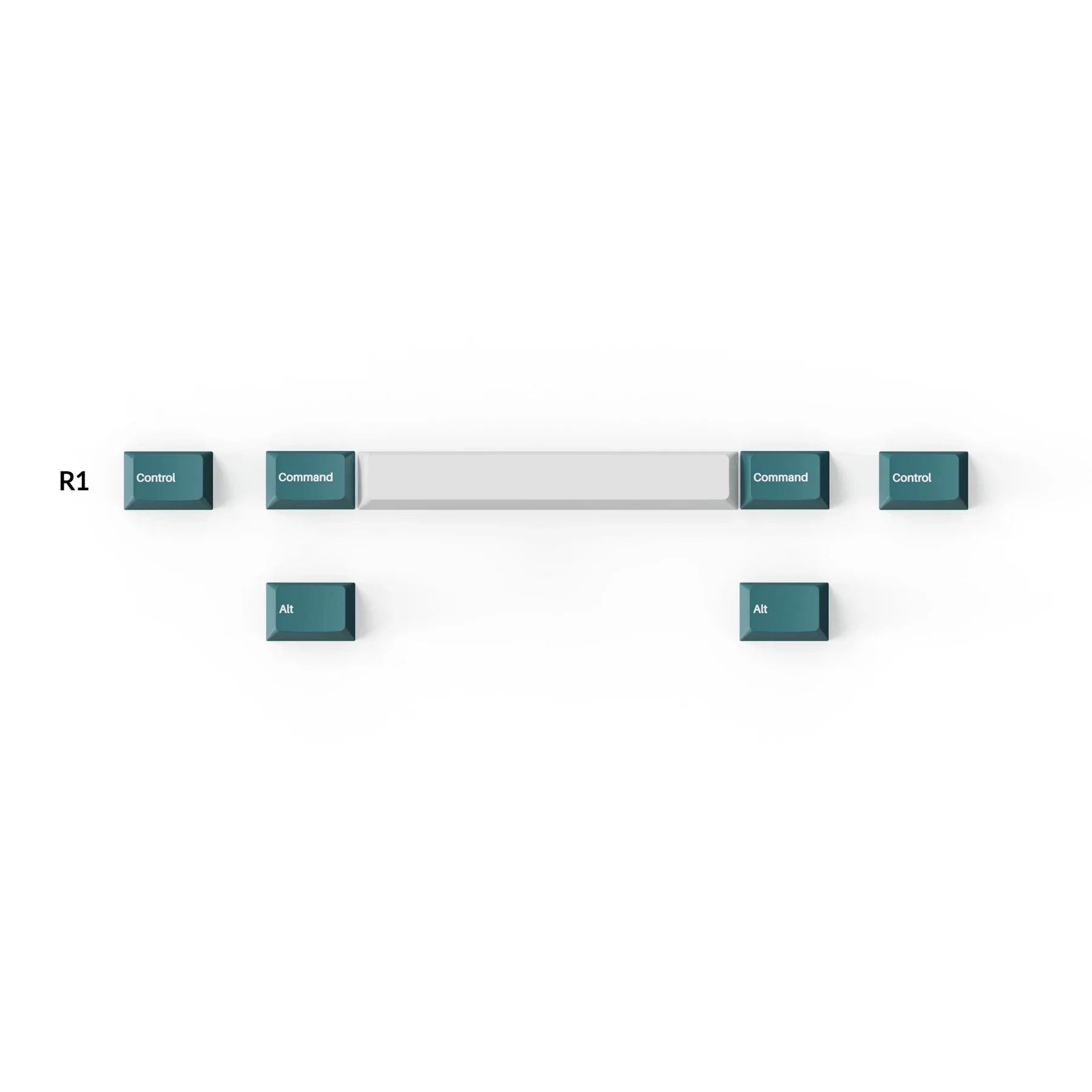 Cherry Profile Double - Shot PBT Full Set Keycaps - White Mint - Image 4