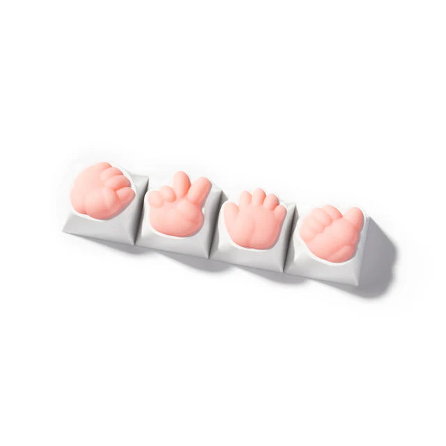 Rock Paper Scissors And Thumbs-Up Artisan Keycap - Image 2