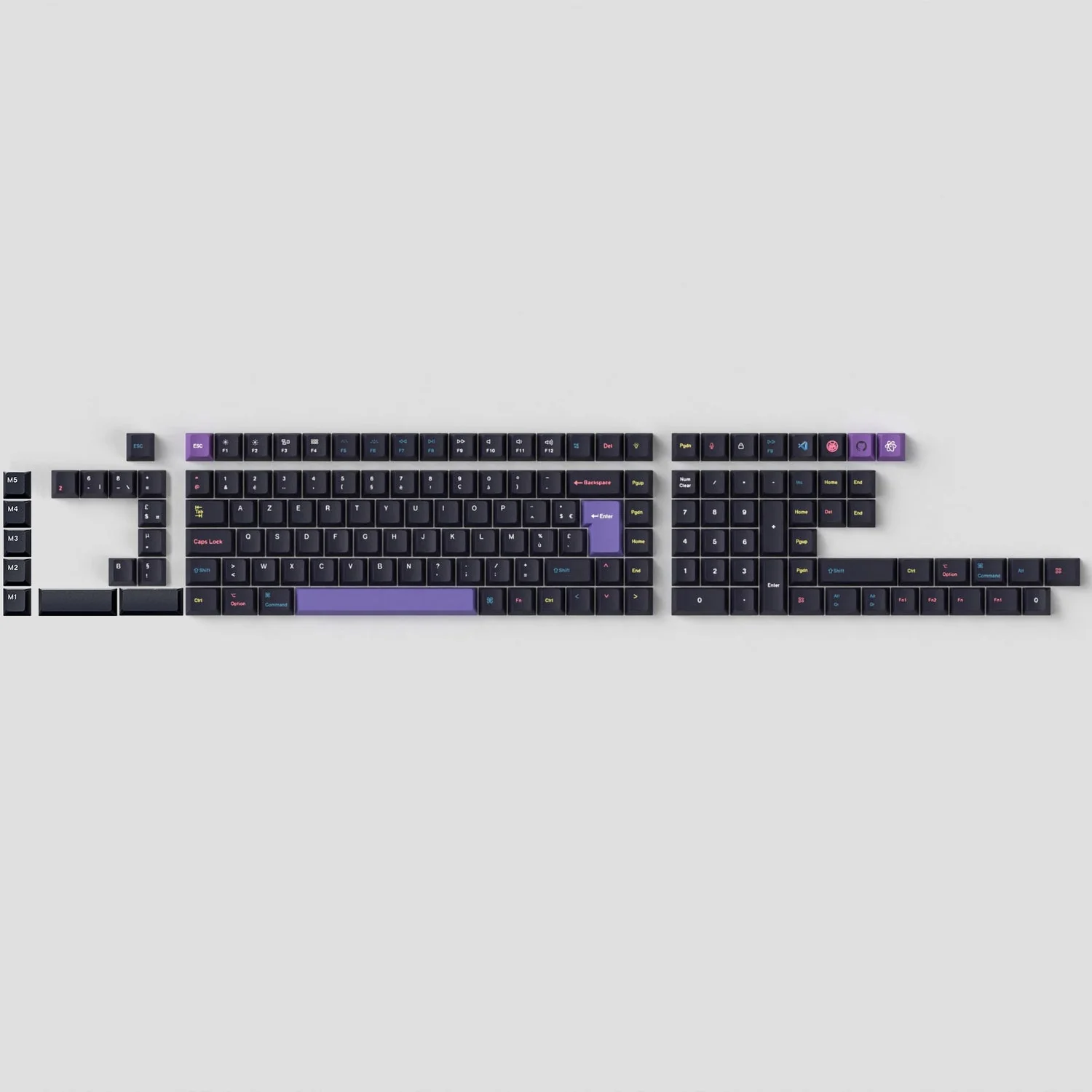 ISO Cherry Profile Dye-Sub PBT Full Set Keycap Set - Developer (Version 2) - Image 11