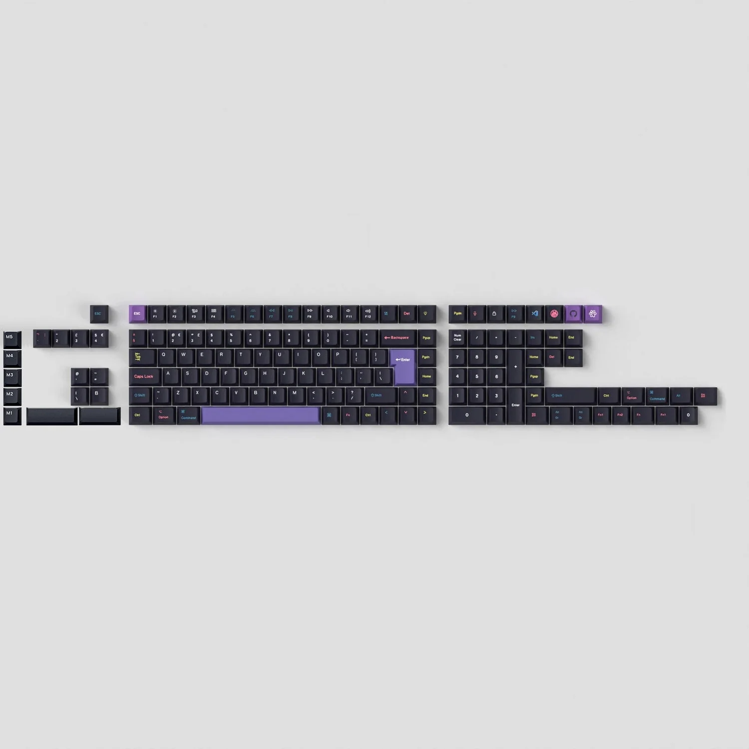 ISO Cherry Profile Dye-Sub PBT Full Set Keycap Set - Developer (Version 2) - Image 12