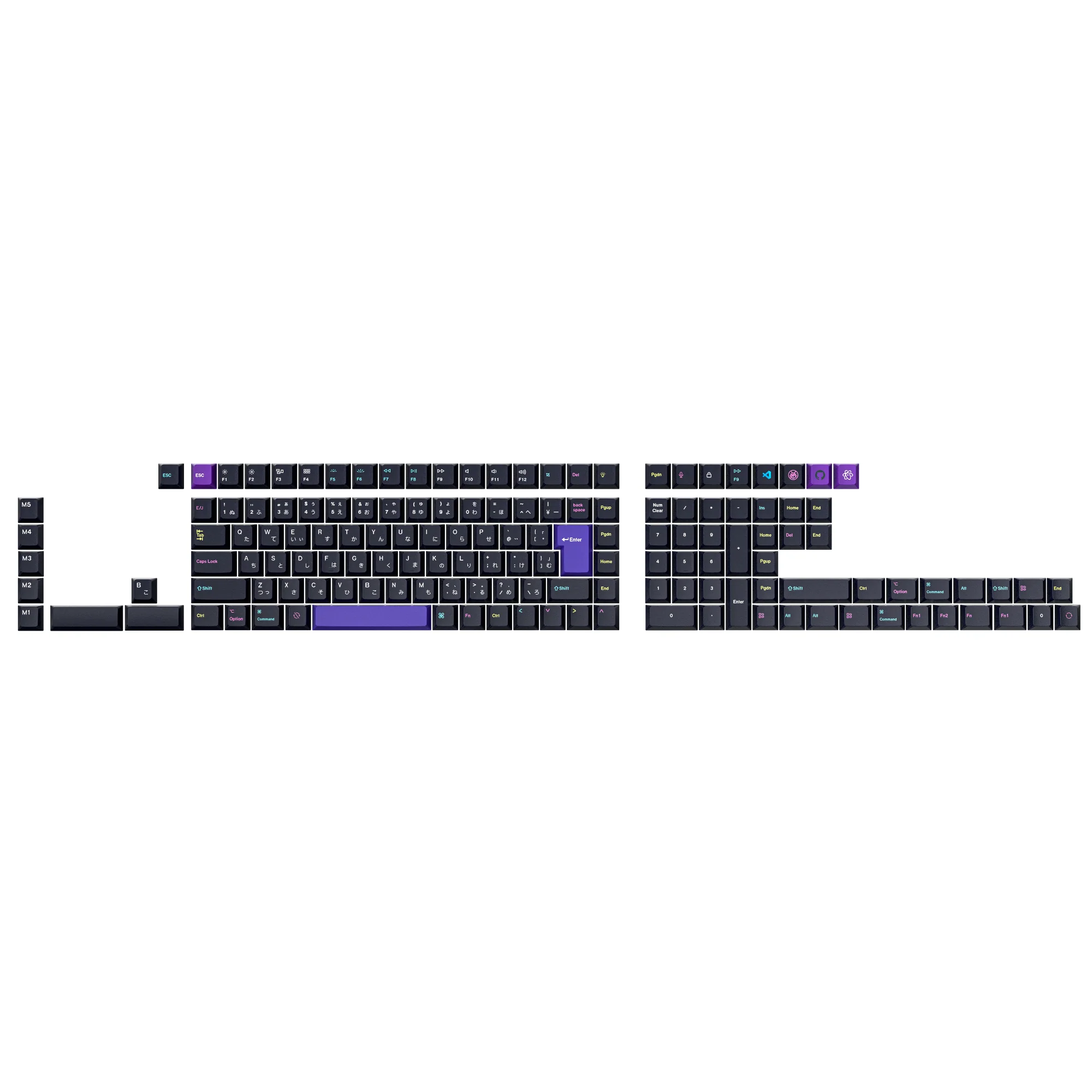 ISO Cherry Profile Dye-Sub PBT Full Set Keycap Set - Developer (Version 2) - Image 5