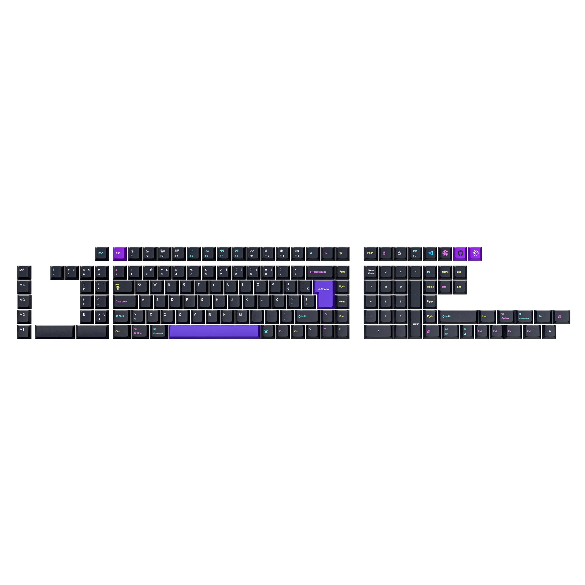ISO Cherry Profile Dye-Sub PBT Full Set Keycap Set - Developer (Version 2) - Image 6
