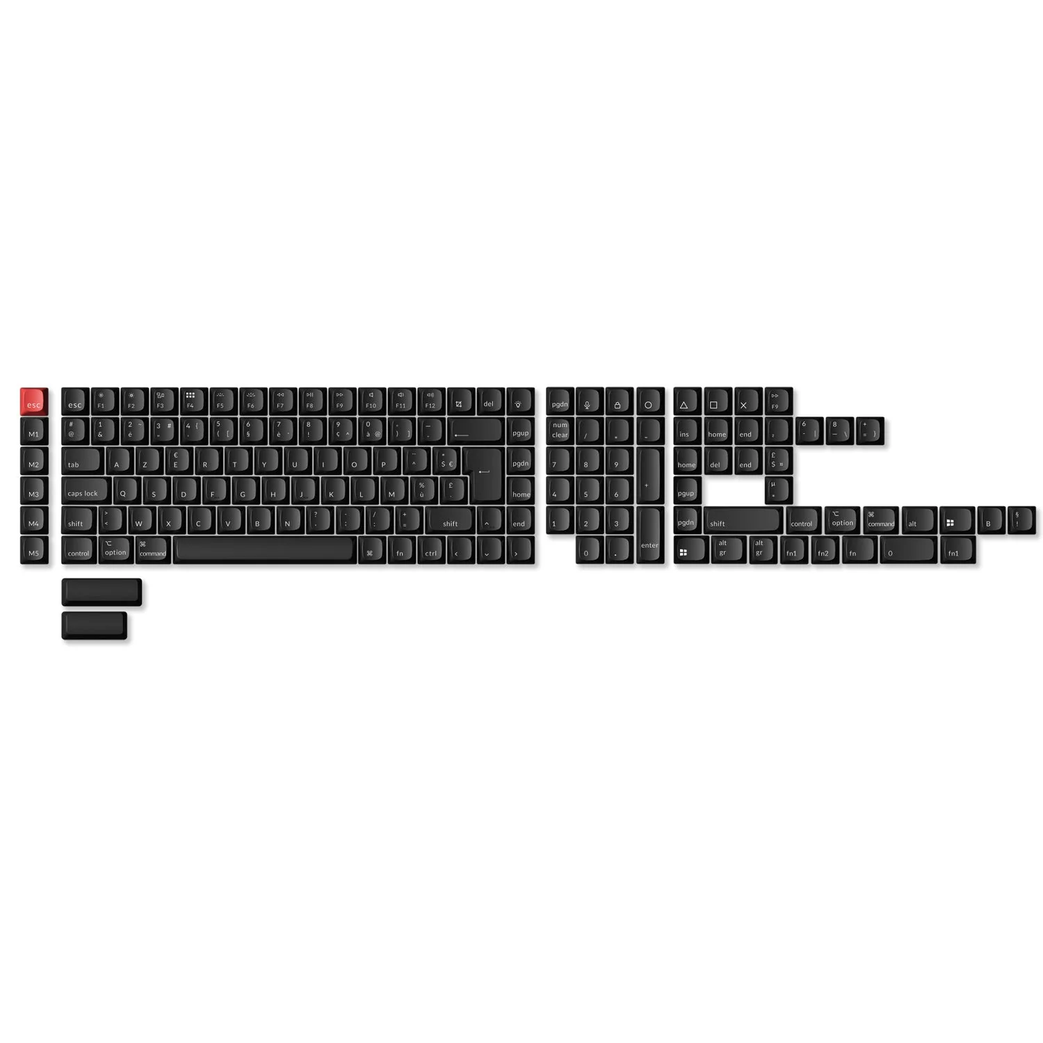 ISO Shine-Through ABS OSA Full Set Keycap Set - Image 10