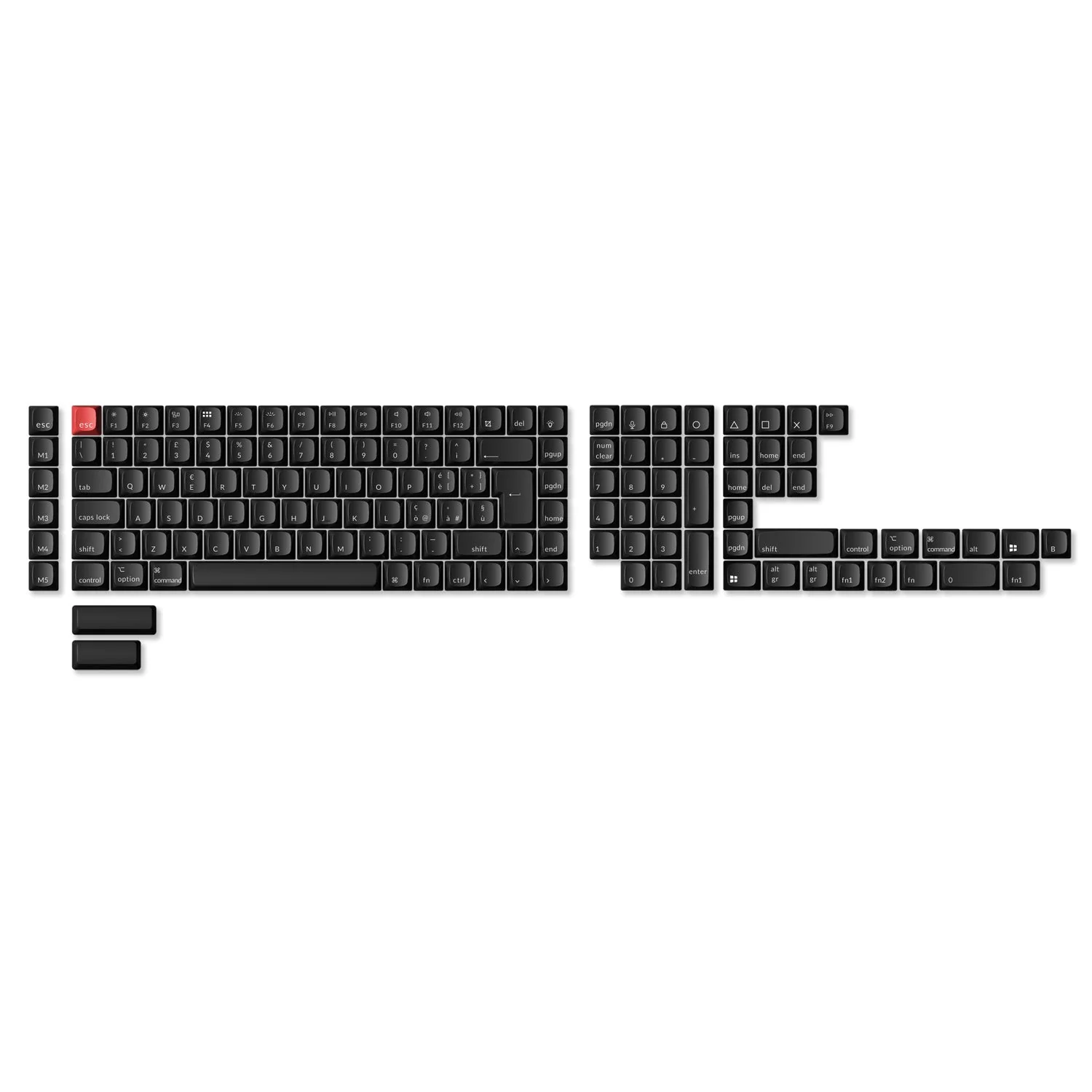 ISO Shine-Through ABS OSA Full Set Keycap Set - Image 12