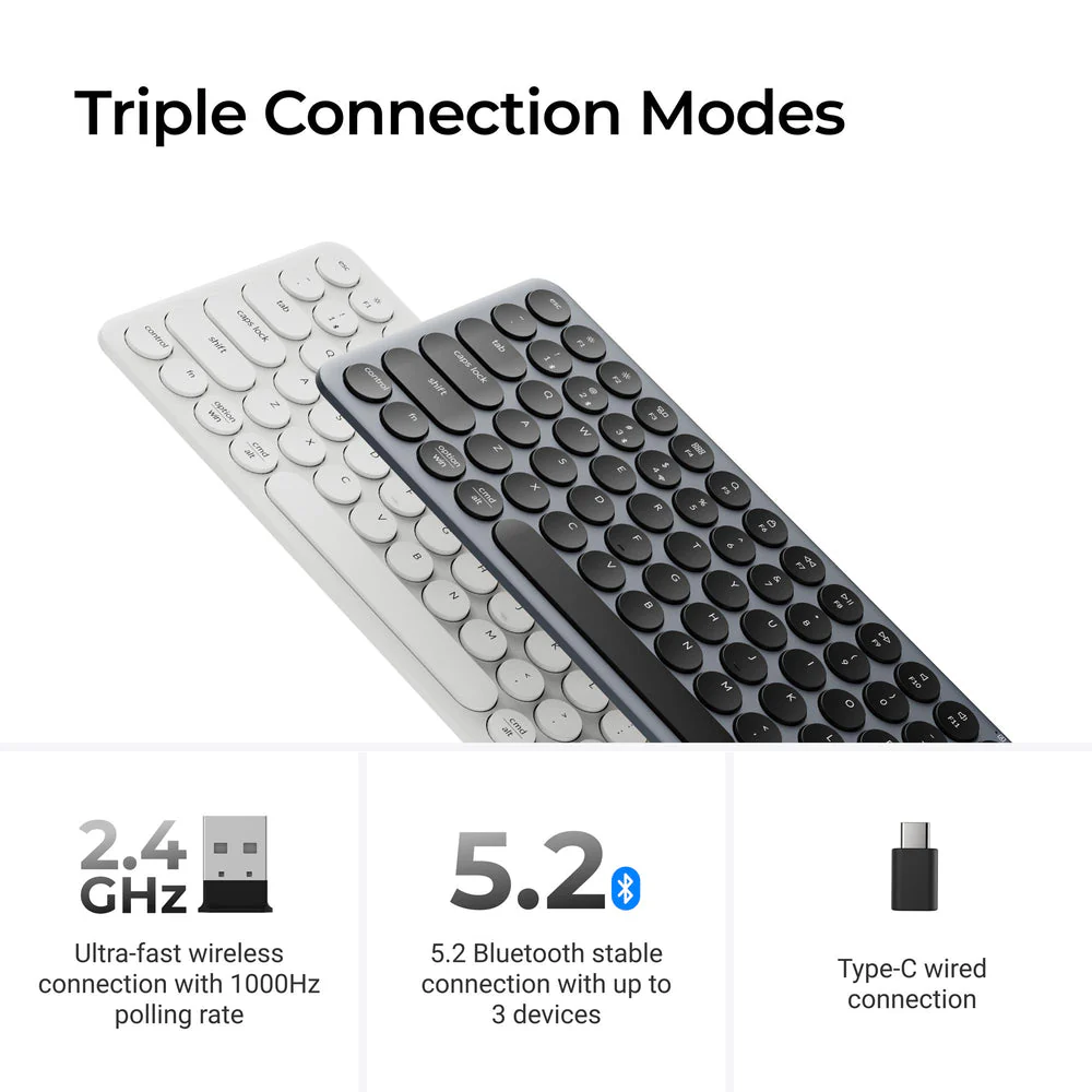 Keychron B3 Pro Ultra-Slim Wireless Keyboard (US ANSI Layout) - Image 4