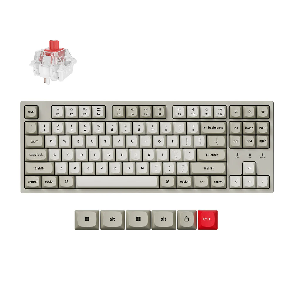 Keychron C1 Pro 8K QMK Wired Custom Mechanical Keyboard (US ANSI Layout) - Image 7