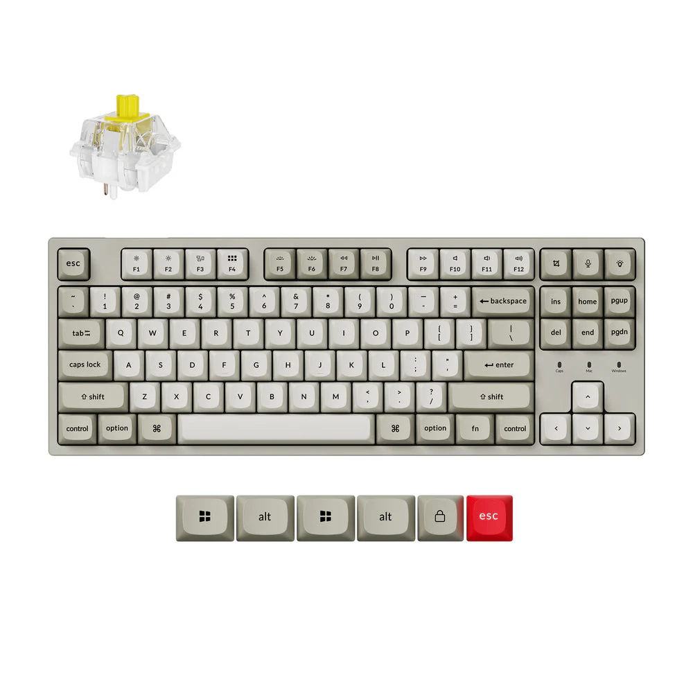 Keychron C1 Pro 8K QMK Wired Custom Mechanical Keyboard (US ANSI Layout) - Image 9