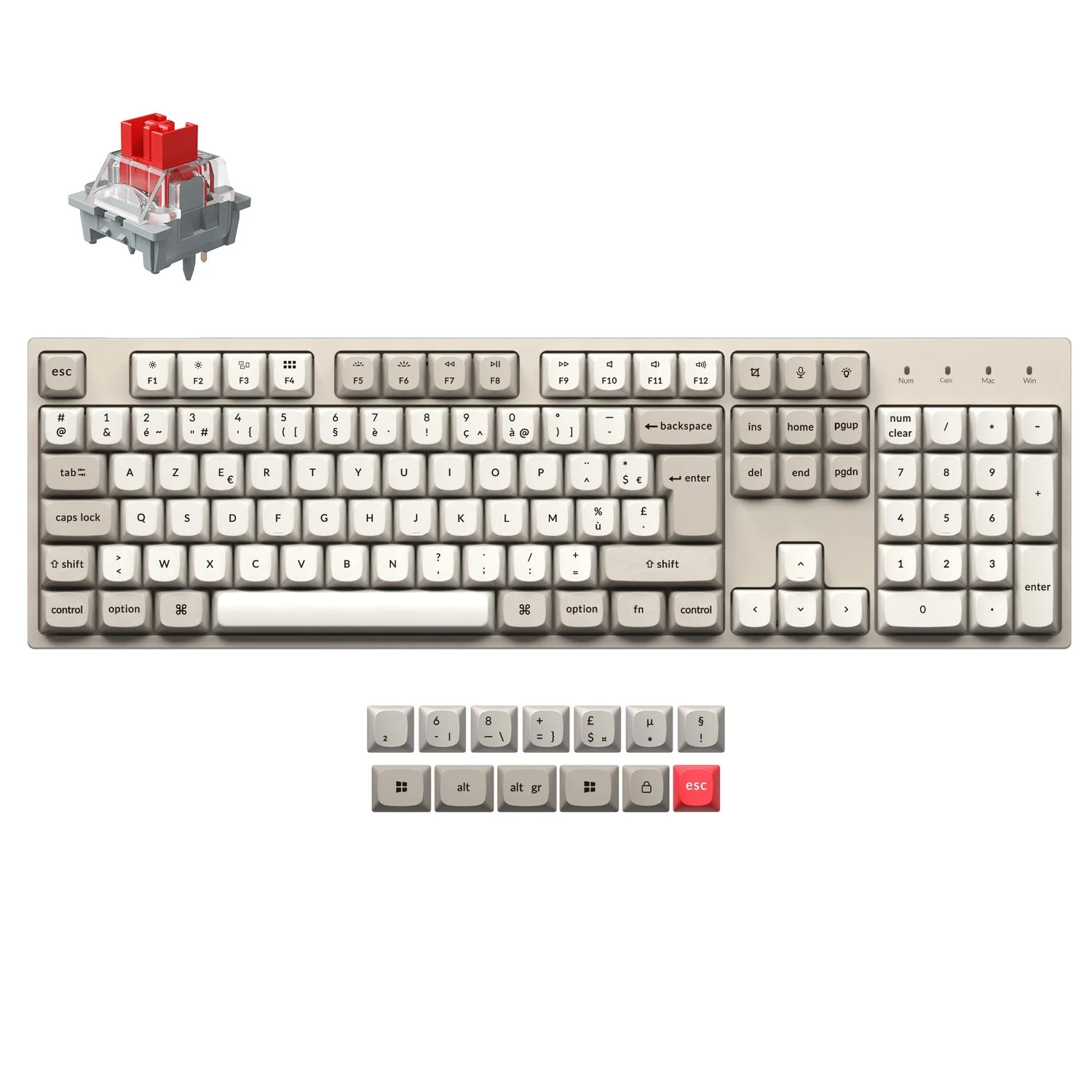 Keychron C2 Pro 8K QMK Wired Custom Mechanical Keyboard ISO Layout Collection - Image 11