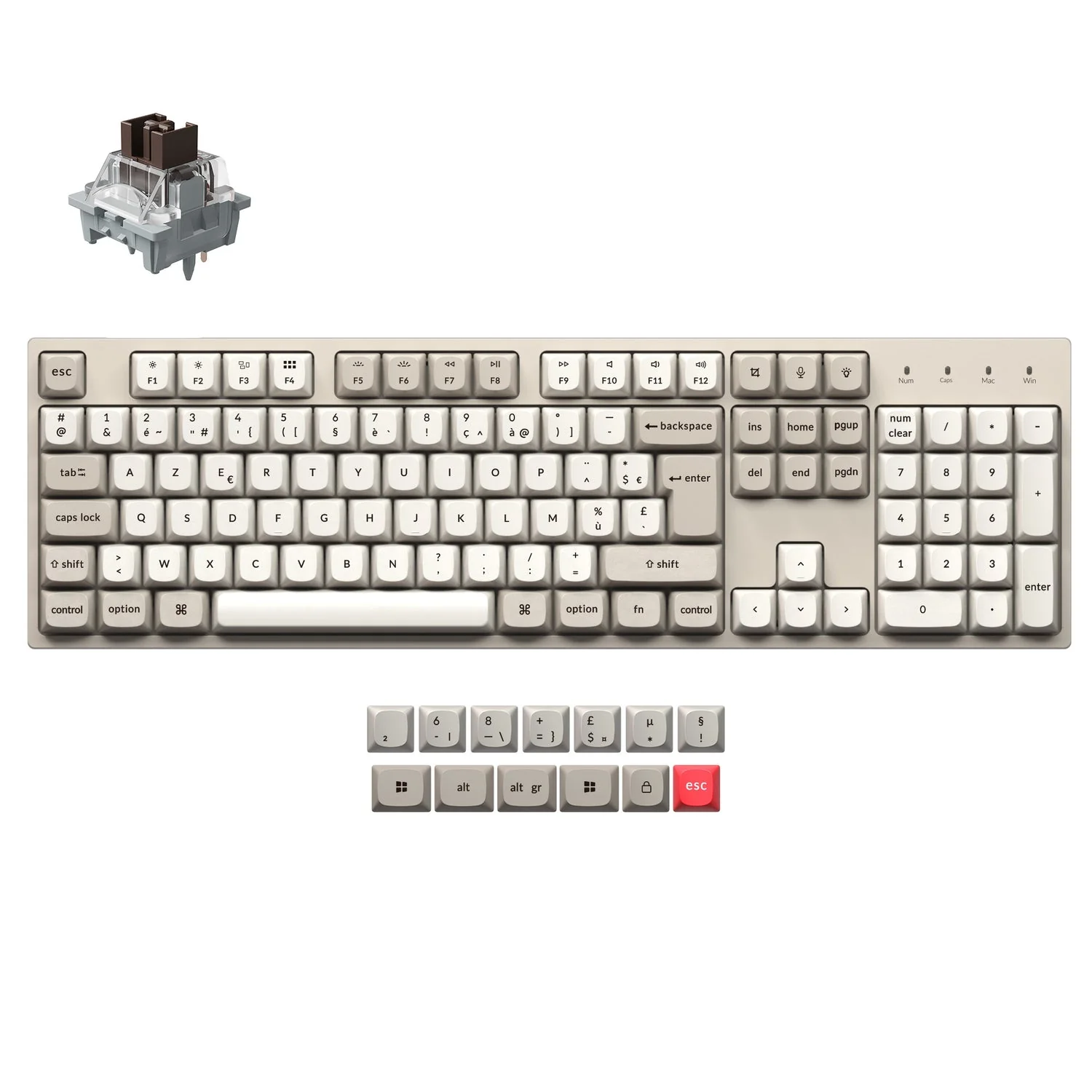 Keychron C2 Pro 8K QMK Wired Custom Mechanical Keyboard ISO Layout Collection - Image 12