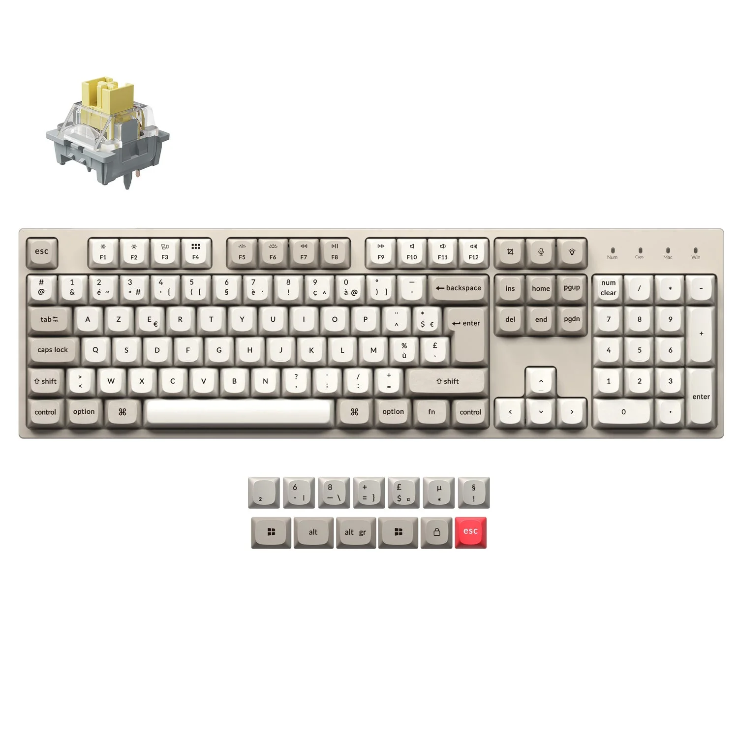 Keychron C2 Pro 8K QMK Wired Custom Mechanical Keyboard ISO Layout Collection - Image 13