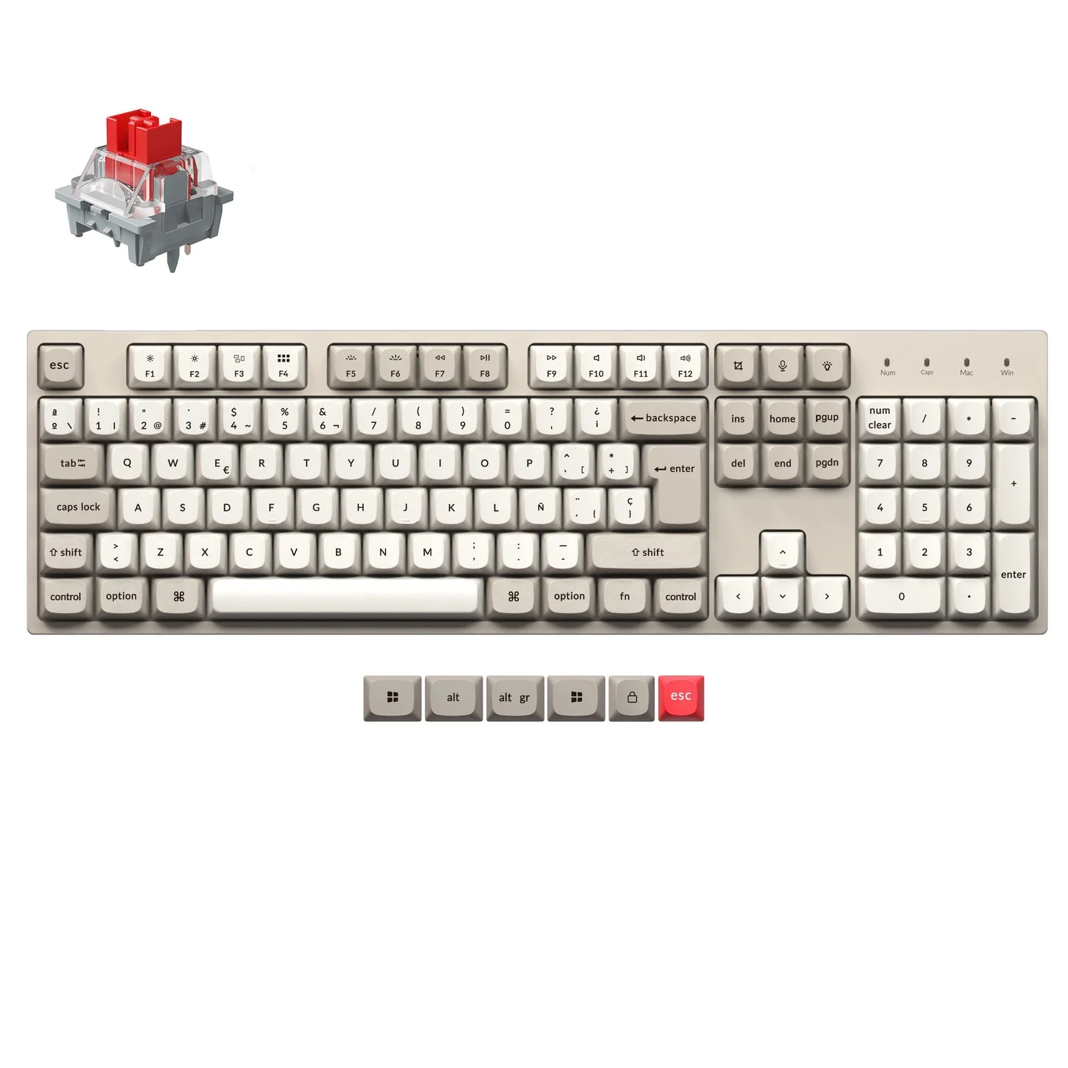 Keychron C2 Pro 8K QMK Wired Custom Mechanical Keyboard ISO Layout Collection - Image 14