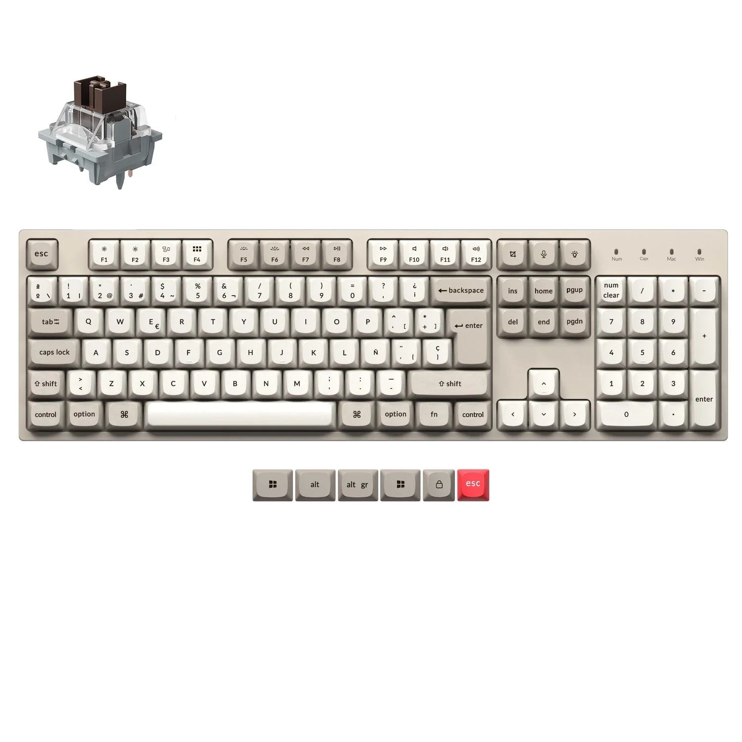 Keychron C2 Pro 8K QMK Wired Custom Mechanical Keyboard ISO Layout Collection - Image 15