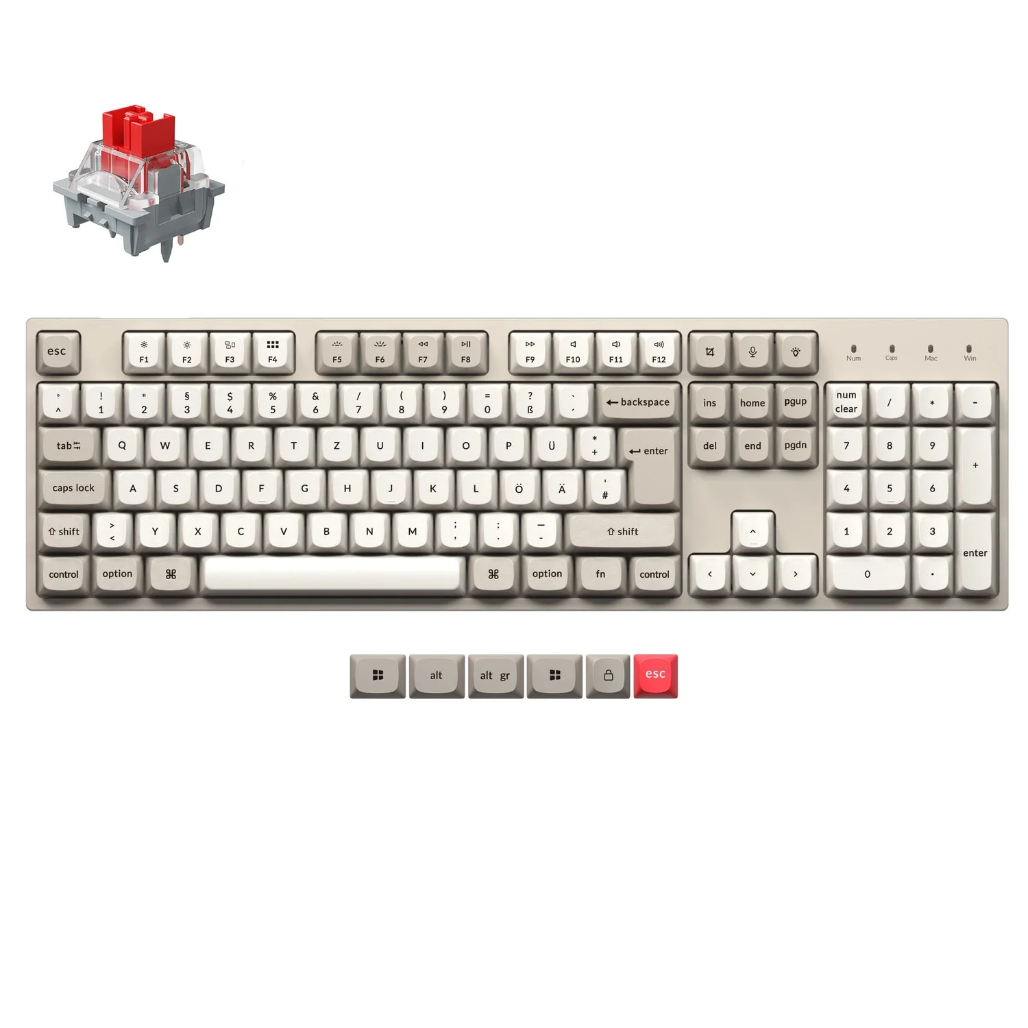 Keychron C2 Pro 8K QMK Wired Custom Mechanical Keyboard ISO Layout Collection - Image 17