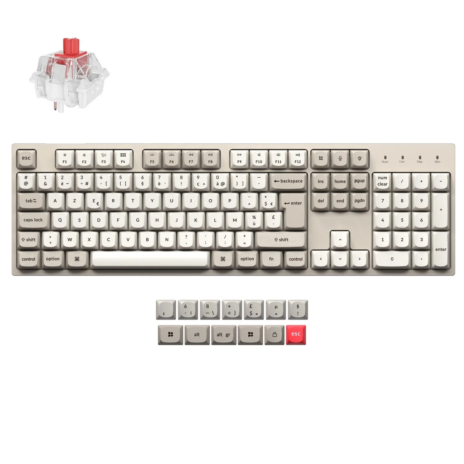 Keychron C2 Pro 8K QMK Wired Custom Mechanical Keyboard ISO Layout Collection - Image 8