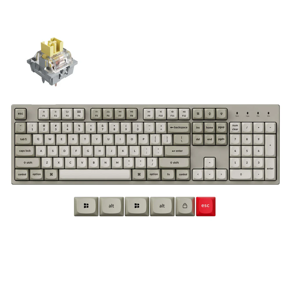 Keychron C2 Pro 8K QMK Wired Custom Mechanical Keyboard (US ANSI Layout) - Image 13