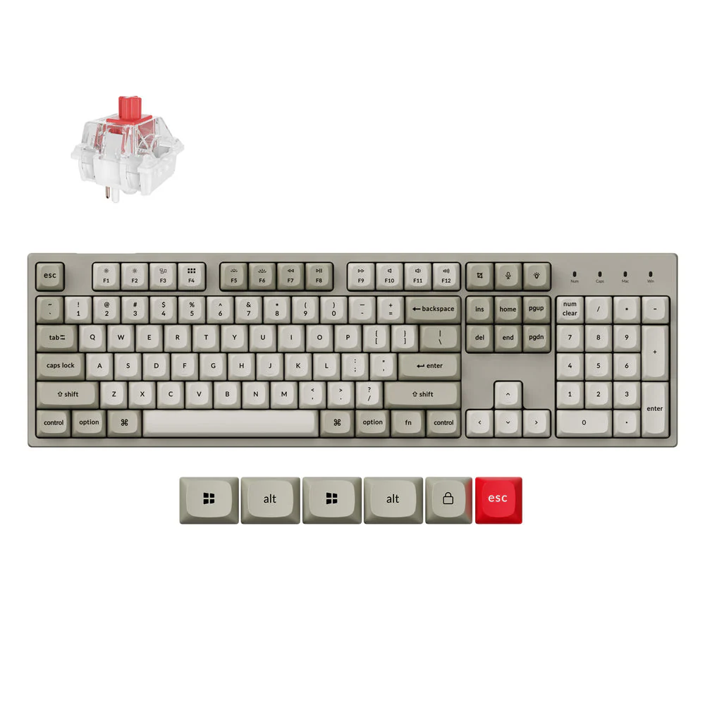 Keychron C2 Pro 8K QMK Wired Custom Mechanical Keyboard (US ANSI Layout) - Image 8