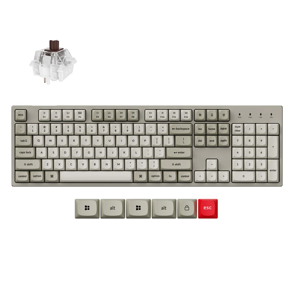 Keychron C2 Pro 8K QMK Wired Custom Mechanical Keyboard (US ANSI Layout) - Image 9