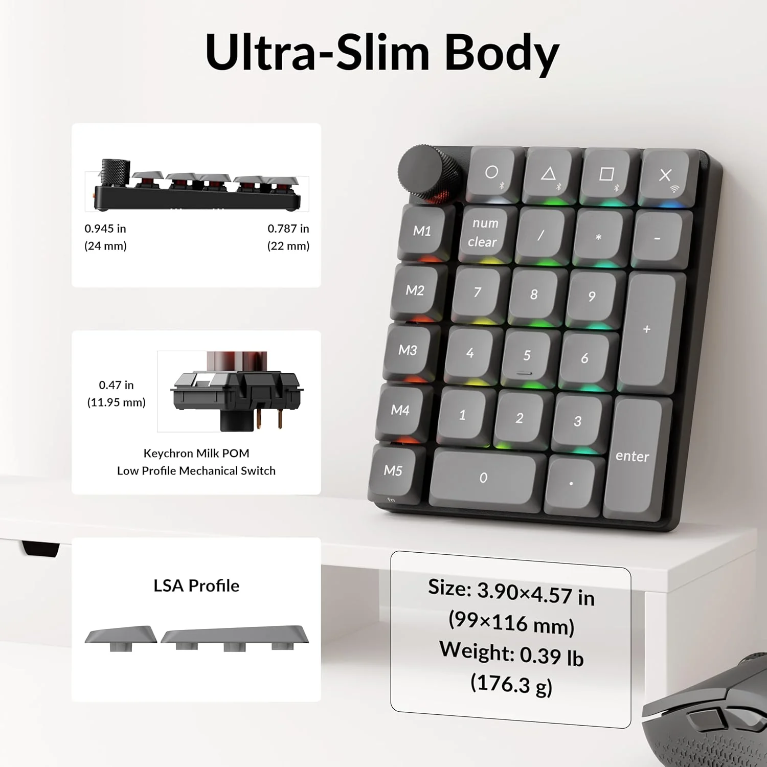 Keychron K0 Max QMK Wireless Custom Number Pad - Image 3