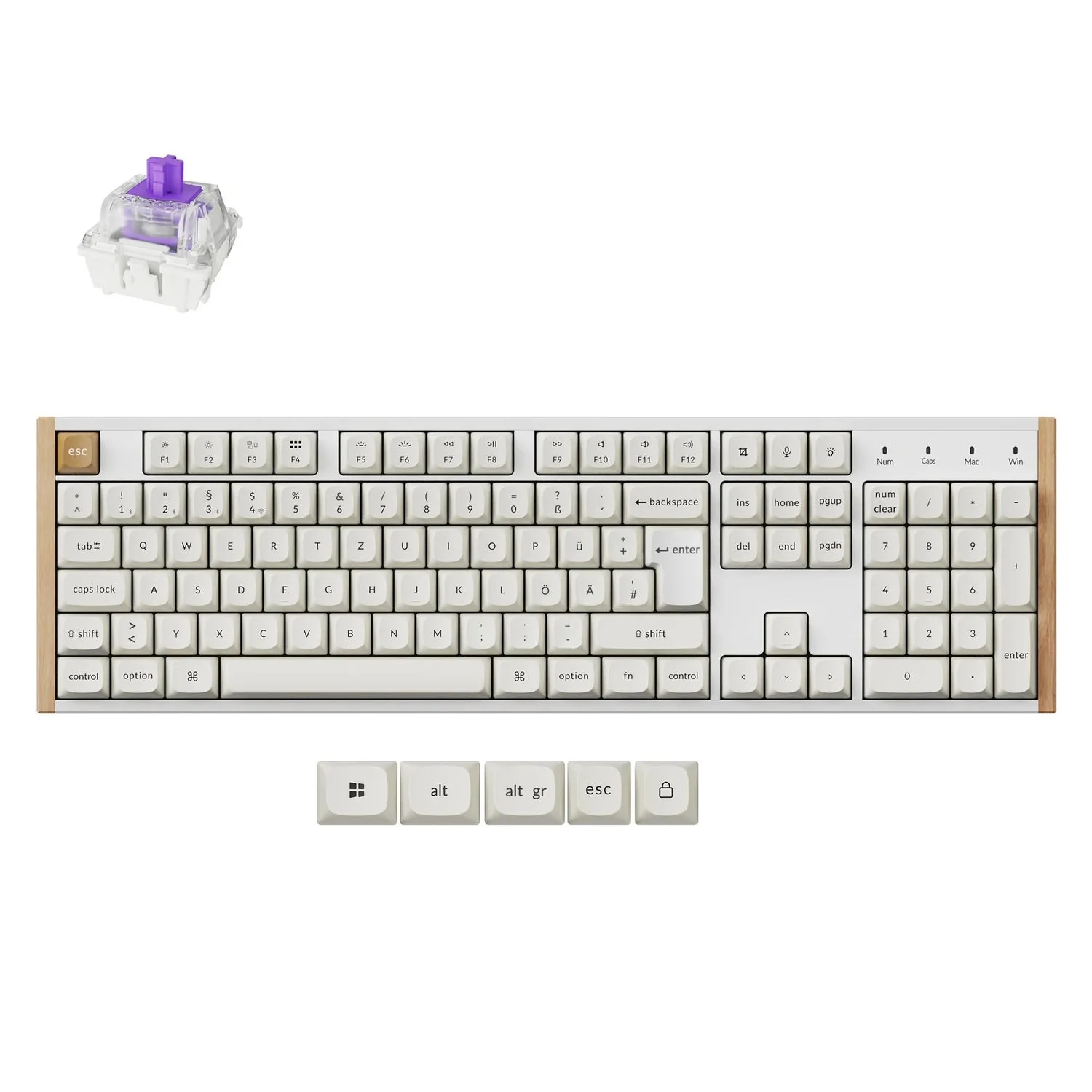 Keychron K10 HE Wireless Magnetic Switch Custom Keyboard ISO Layout Collection - Image 6