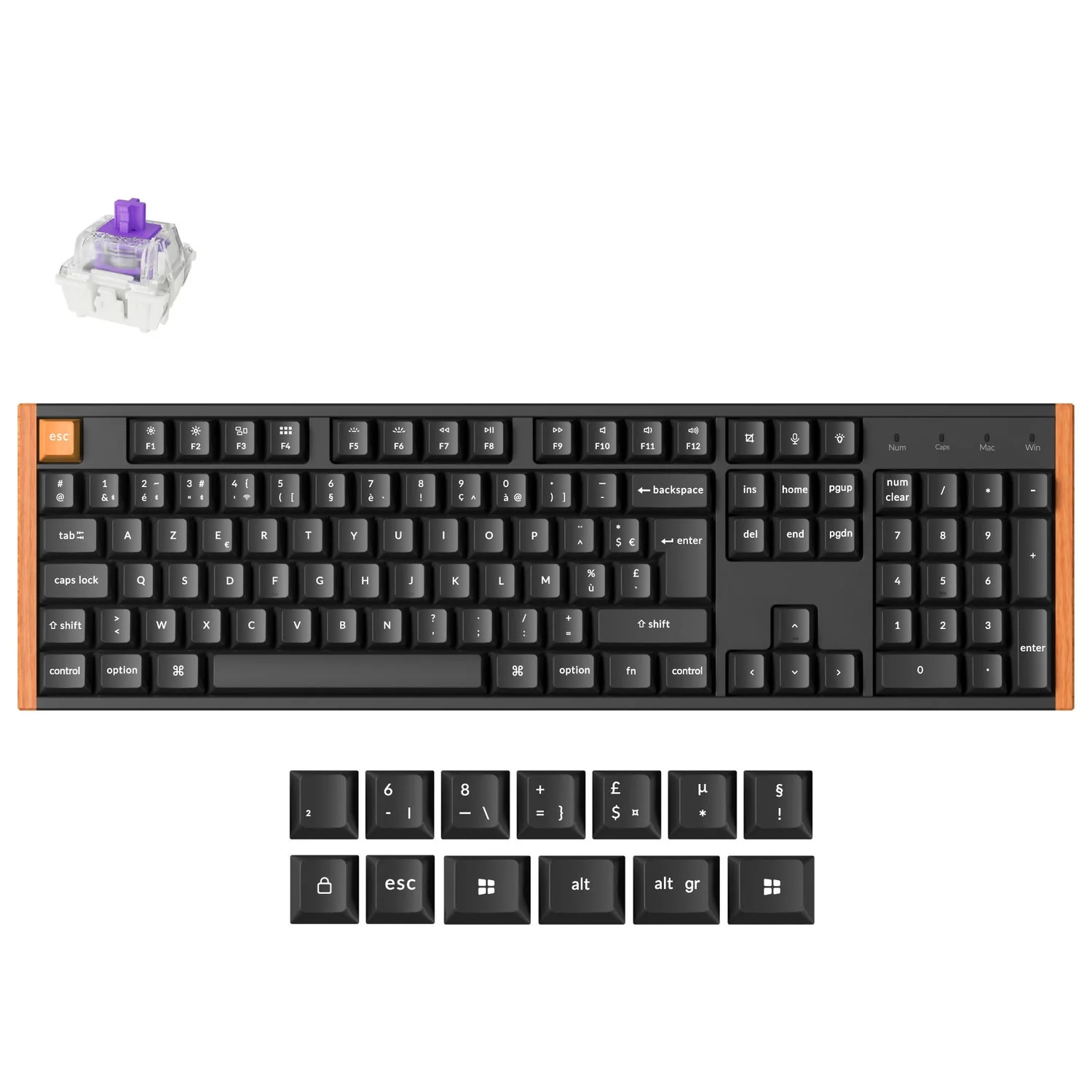 Keychron K10 HE Wireless Magnetic Switch Custom Keyboard ISO Layout Collection - Image 8