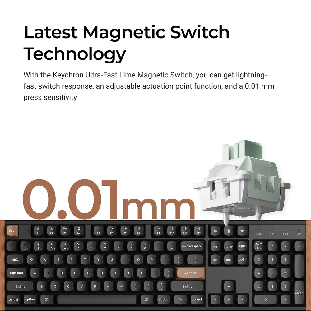 Keychron K10 HE Wireless Magnetic Switch Custom Keyboard (US ANSI Layout) - Image 5