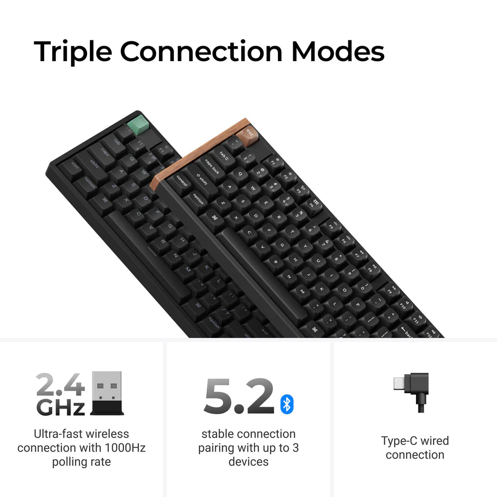 Keychron K10 HE Wireless Magnetic Switch Custom Keyboard (US ANSI Layout) - Image 8