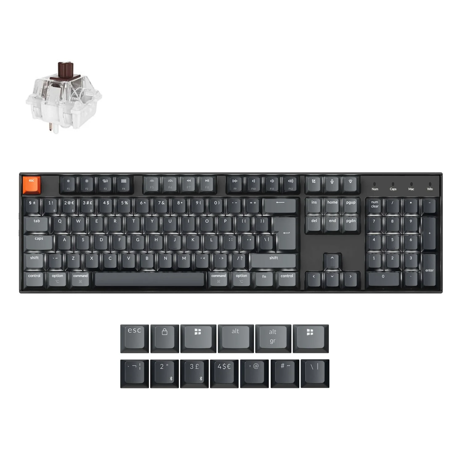 Keychron K10 QMK Wireless Mechanical Keyboard (ISO Layout) - Version 2 - Image 21