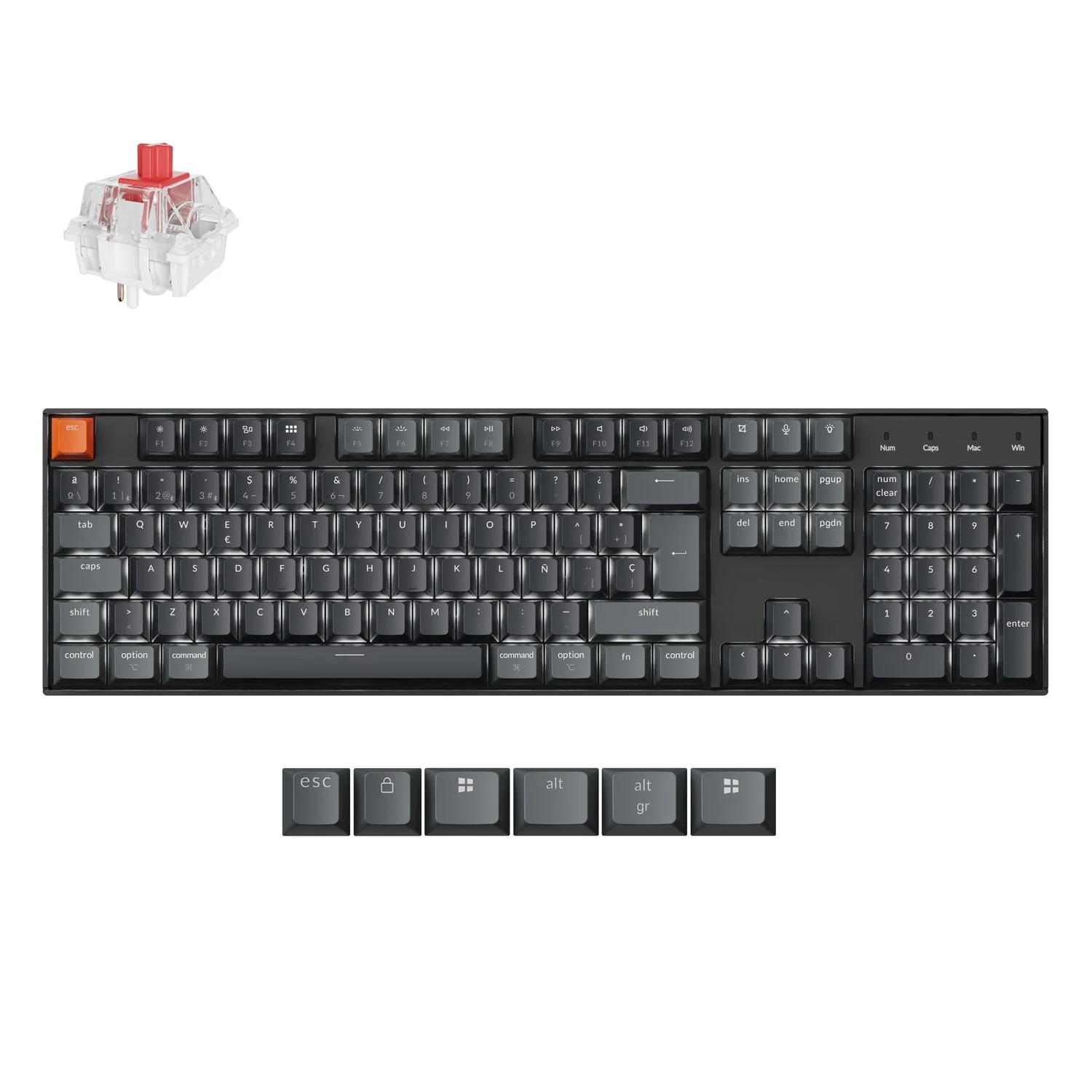 Keychron K10 QMK Wireless Mechanical Keyboard (ISO Layout) - Version 2 - Image 25