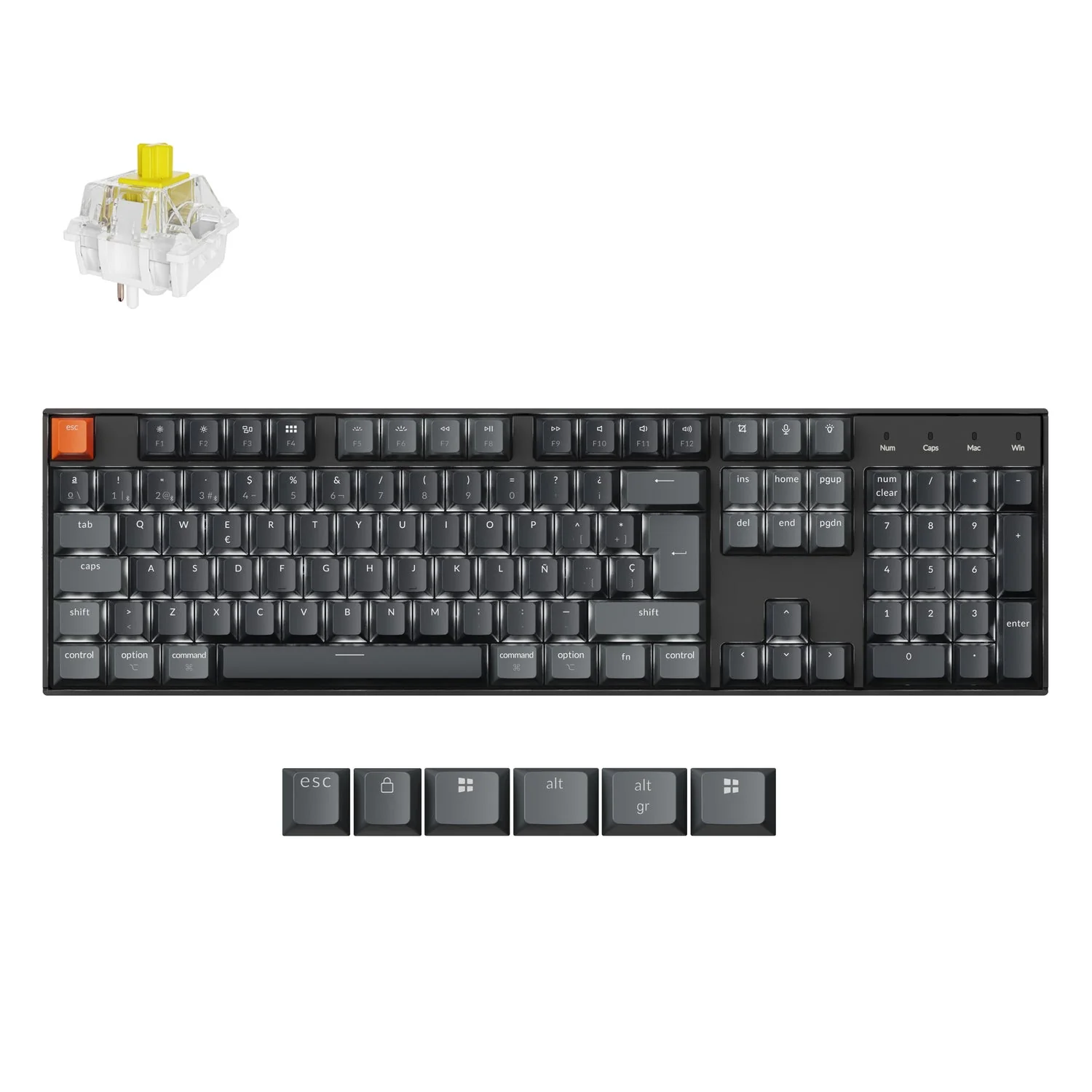 Keychron K10 QMK Wireless Mechanical Keyboard (ISO Layout) - Version 2 - Image 27