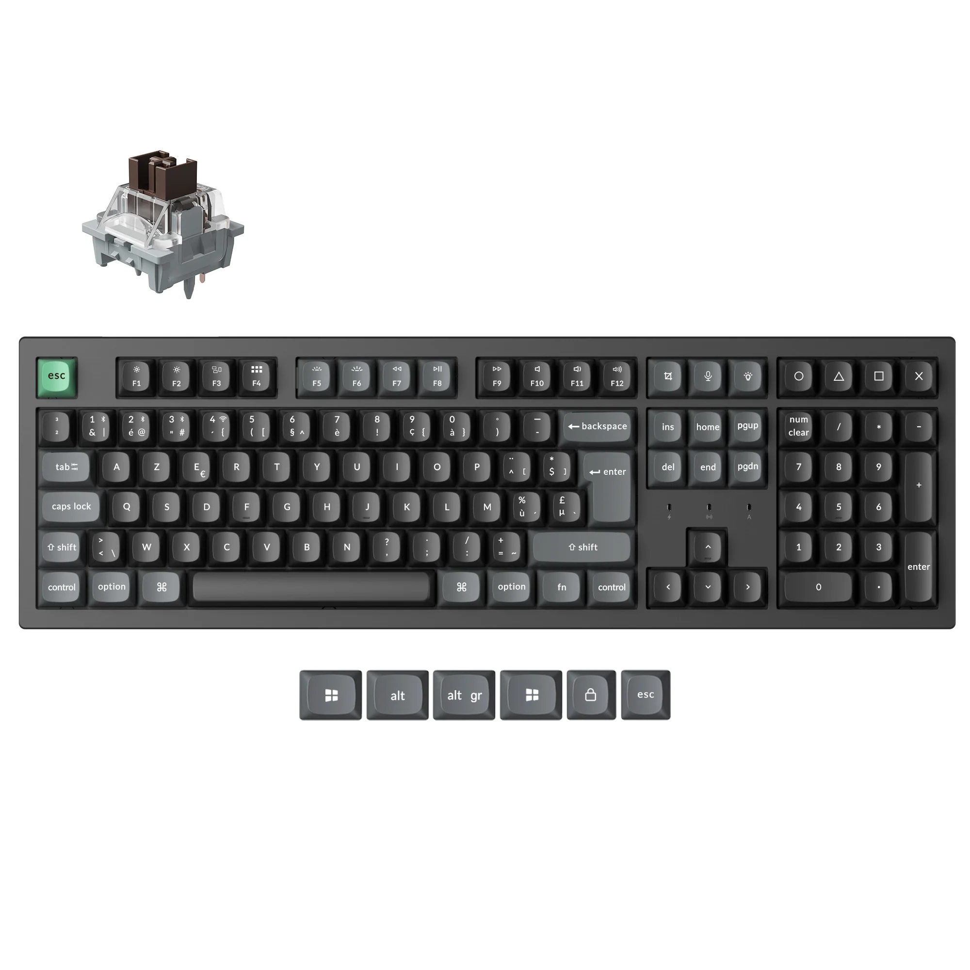 Keychron K10 Ultra 8K Wireless Custom Mechanical Keyboard ISO Layout Collection - Image 6