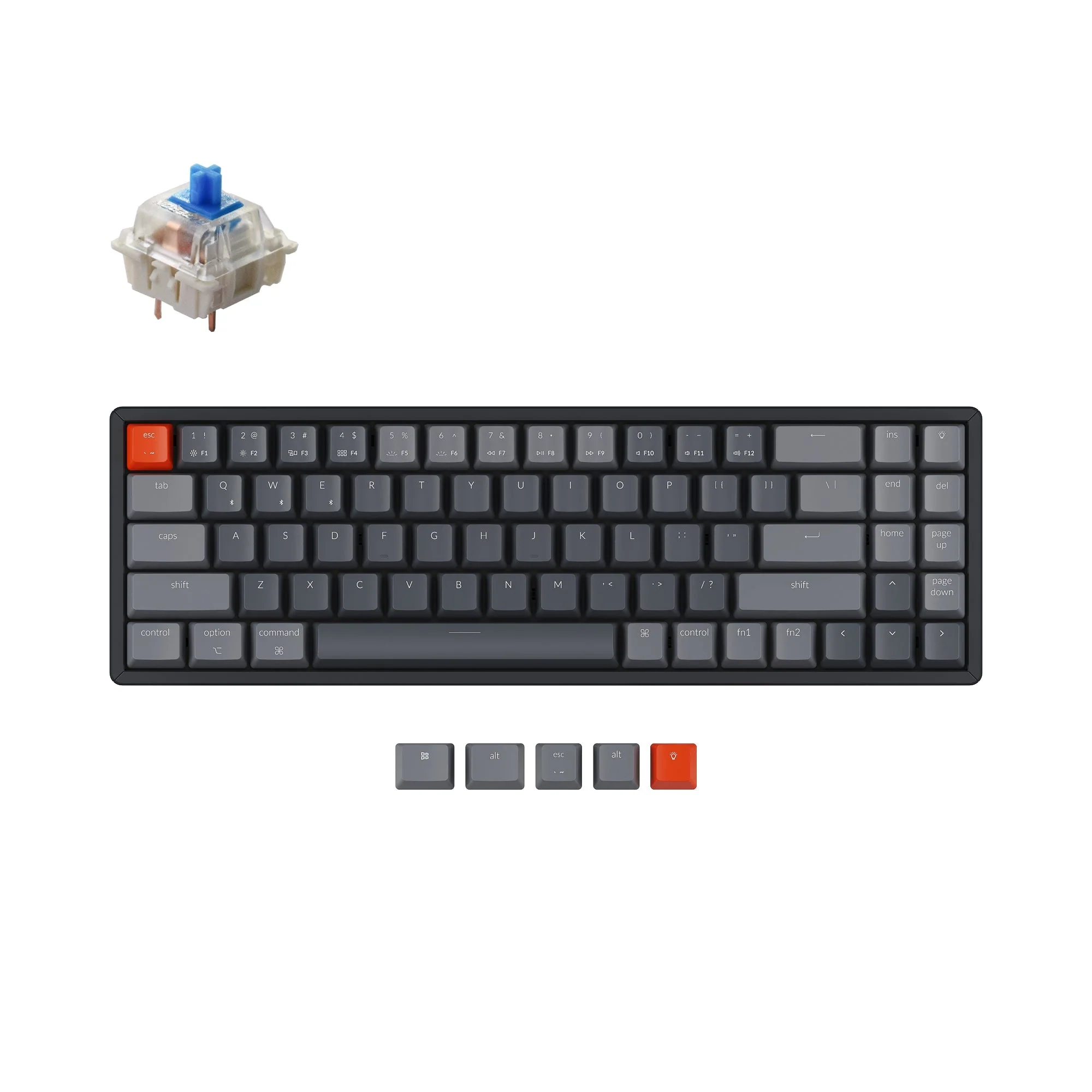 Keychron K14 Wireless Mechanical Keyboard (US ANSI Layout) - Image 11