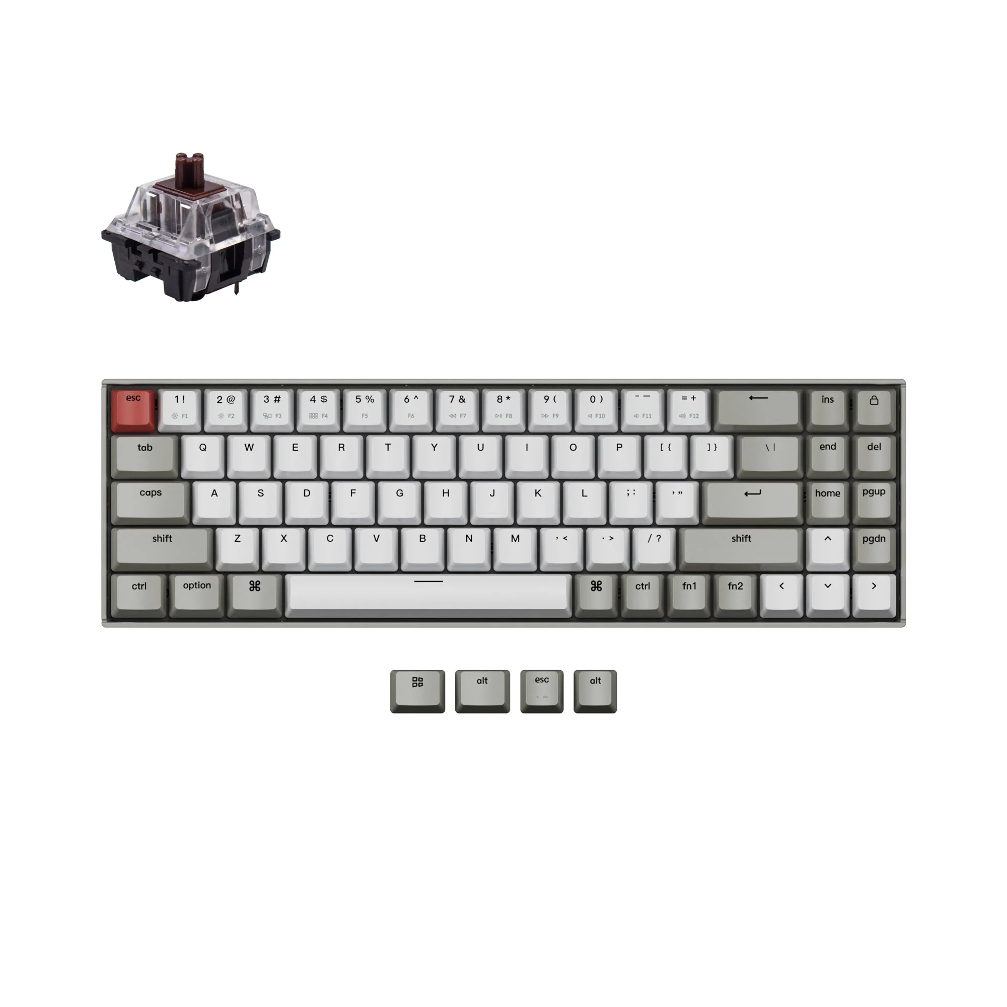 Keychron K14 Wireless Mechanical Keyboard (US ANSI Layout) - Image 4