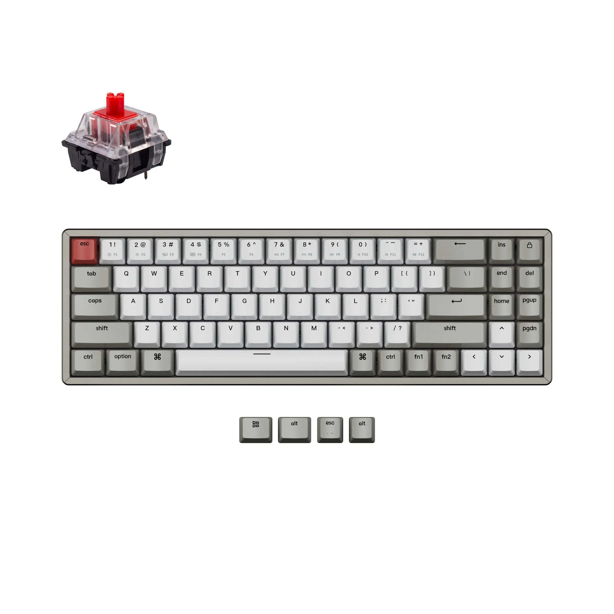 Keychron K14 Wireless Mechanical Keyboard (US ANSI Layout) - Image 5
