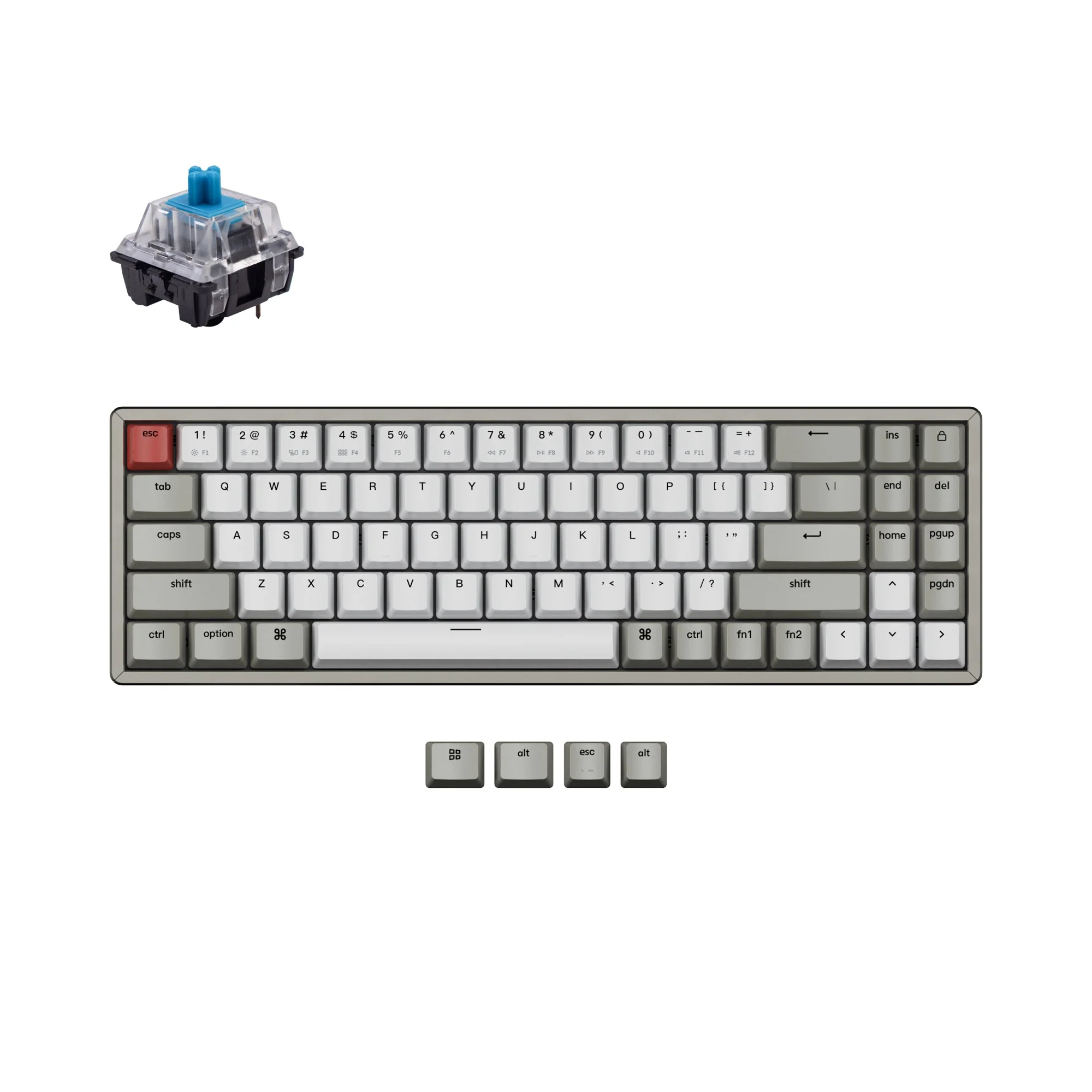 Keychron K14 Wireless Mechanical Keyboard (US ANSI Layout) - Image 6