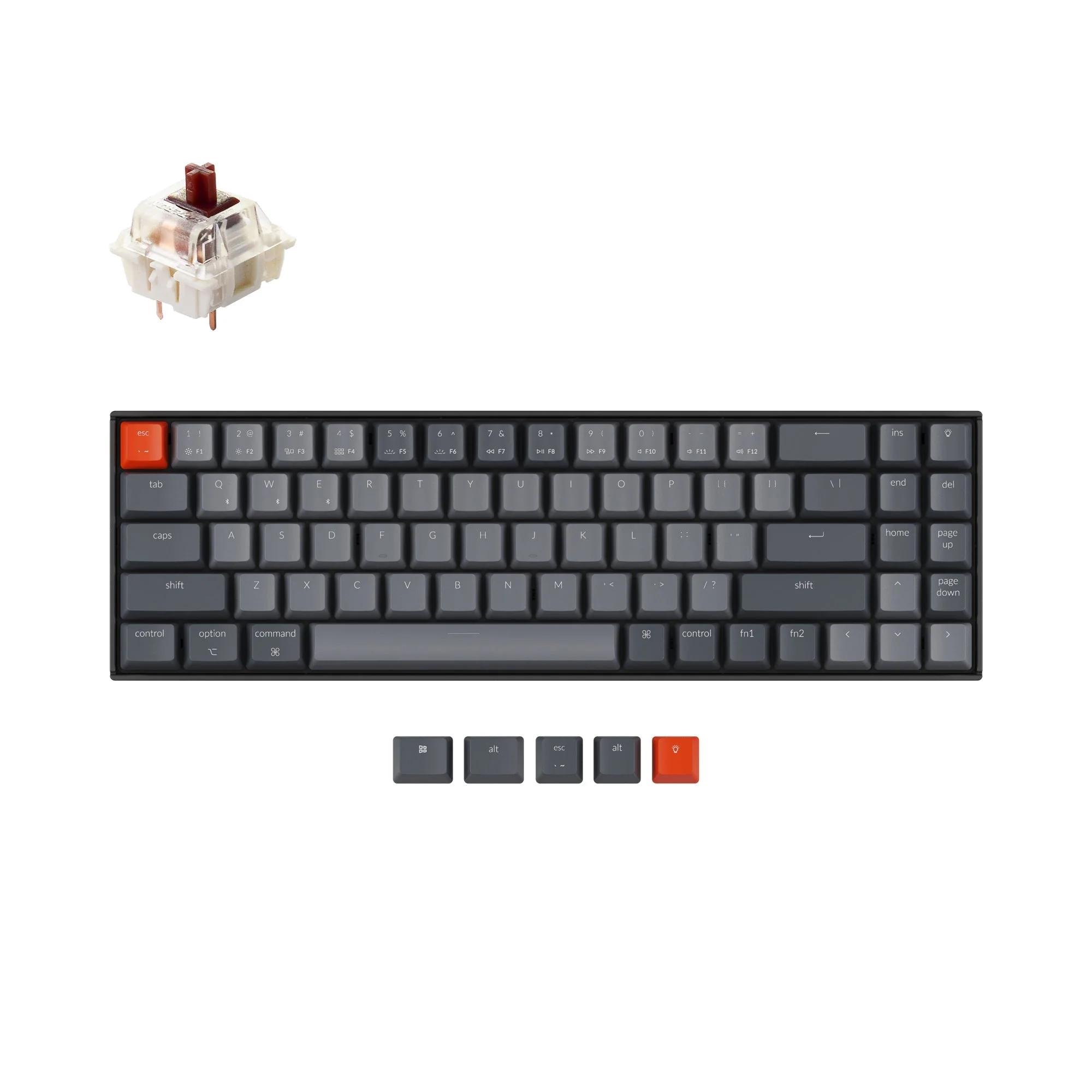 Keychron K14 Wireless Mechanical Keyboard (US ANSI Layout) - Image 9