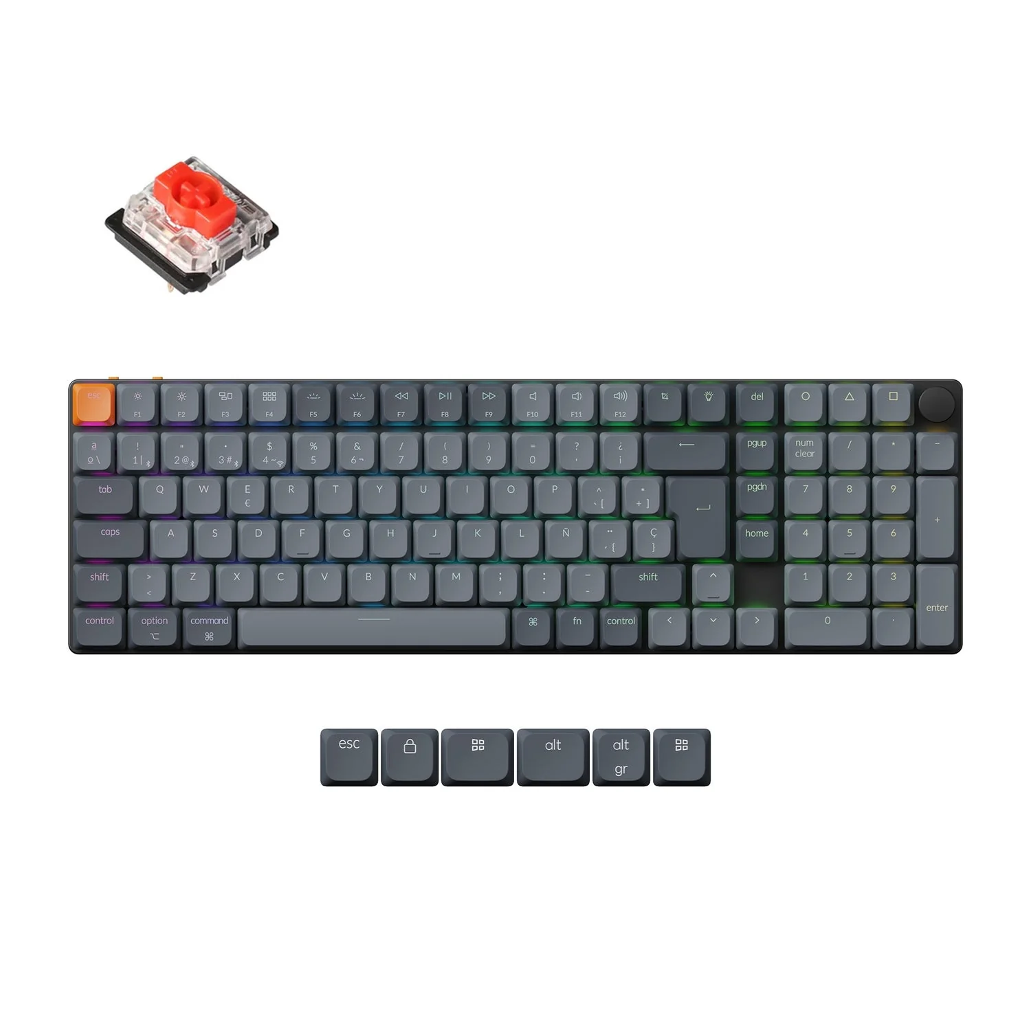 Keychron K17 Max QMK Wireless Custom Mechanical Keyboard ISO Layout Collection - Image 8