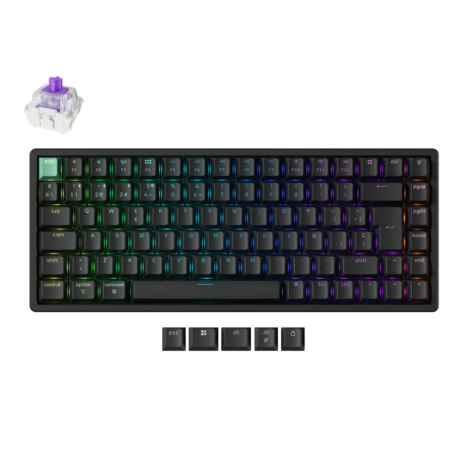 Keychron K2 HE Wireless Magnetic Switch Custom Keyboard ISO Layout Collection - Image 17