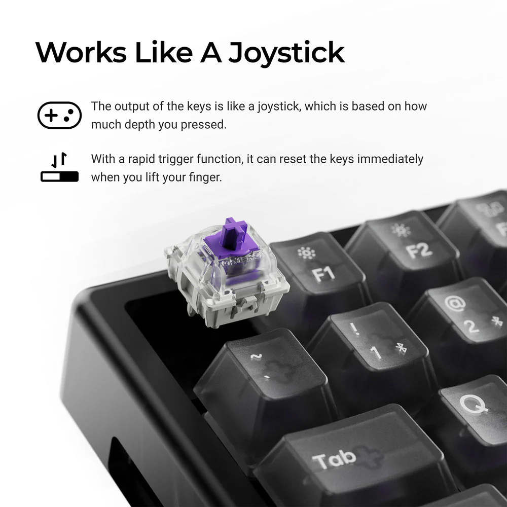 Keychron K2 HE Wireless Magnetic Switch Custom Keyboard - Resin Edition (US ANSI Layout) - Image 3
