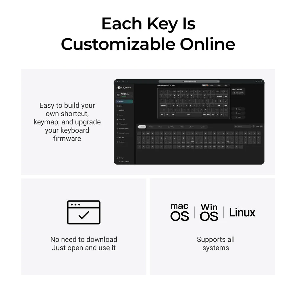 Keychron K3 Ultra 8K Wireless Custom Mechanical Keyboard ISO Layout Collection - Image 6