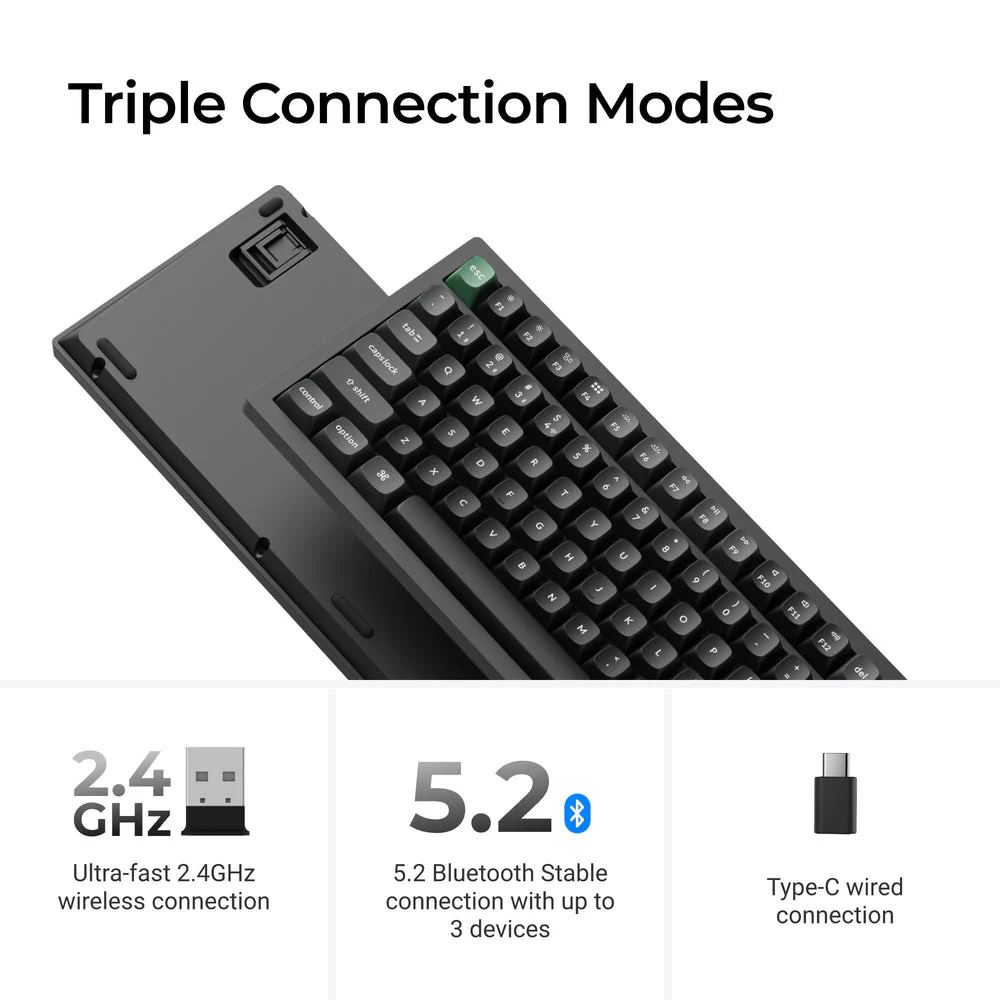 Keychron K4 Ultra 8K Wireless Custom Mechanical Keyboard (US ANSI Layout) - Image 5