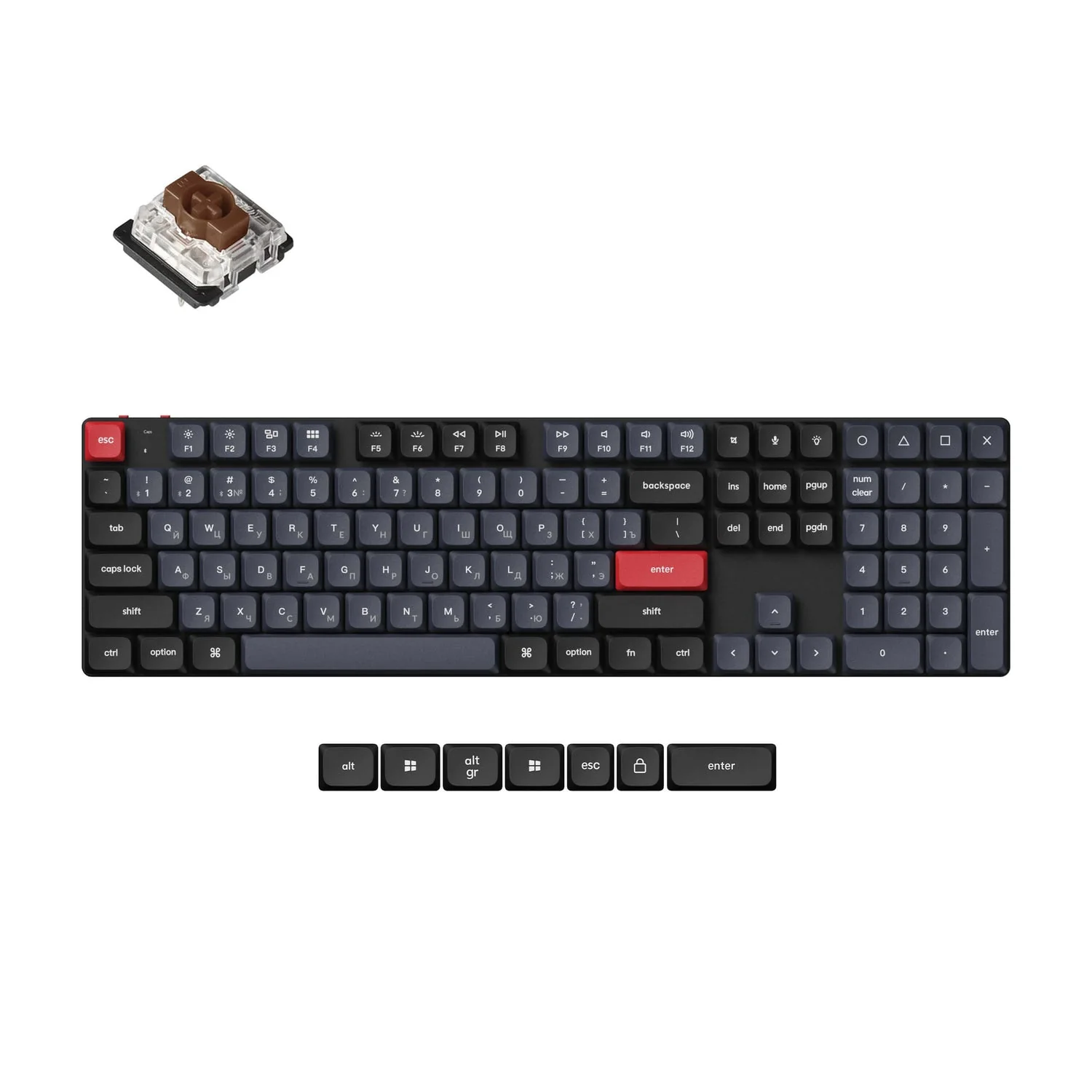Keychron K5 Pro QMK/VIA Wireless Custom Mechanical Keyboard ISO Layout Collection - Image 22