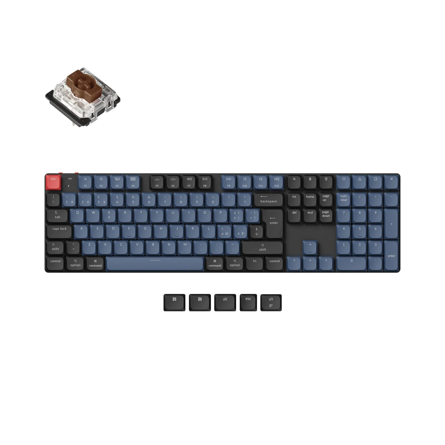 Keychron K5 Pro QMK/VIA Wireless Custom Mechanical Keyboard ISO Layout Collection - Image 24