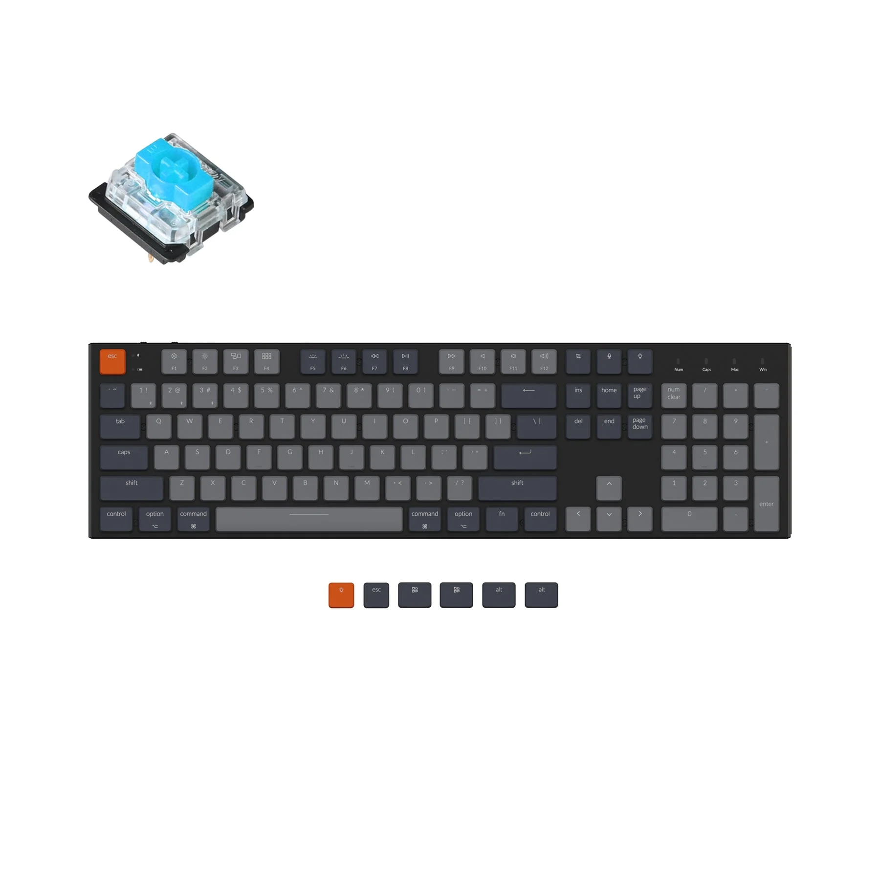 Keychron K5 Ultra-Slim Wireless Mechanical Keyboard (US ANSI Layout) - Image 2