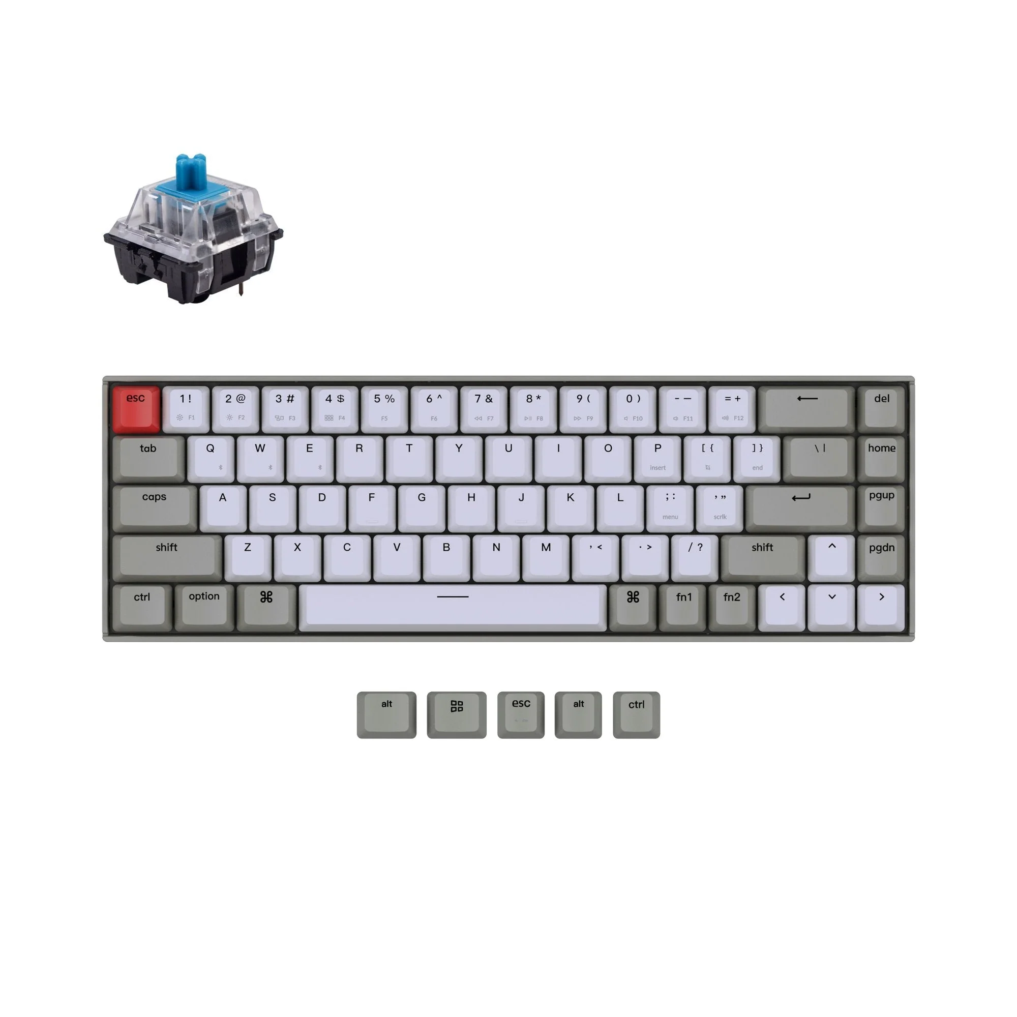 Keychron K6 Non-Backlight Wireless Mechanical Keyboard (US ANSI Layout) - Image 2