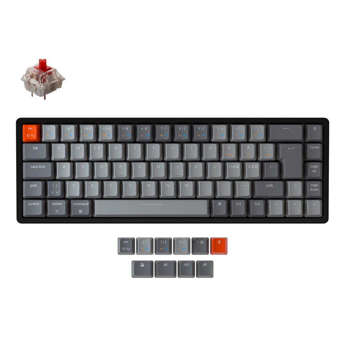 Keychron K6 Wireless Mechanical Keyboard (Nordic ISO Layout) - Image 2