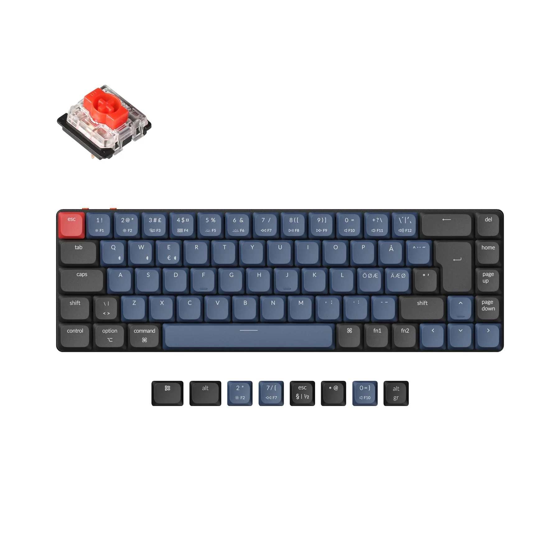 Keychron K7 Pro QMK/VIA Wireless Custom Mechanical Keyboard ISO Layout Collection - Image 7